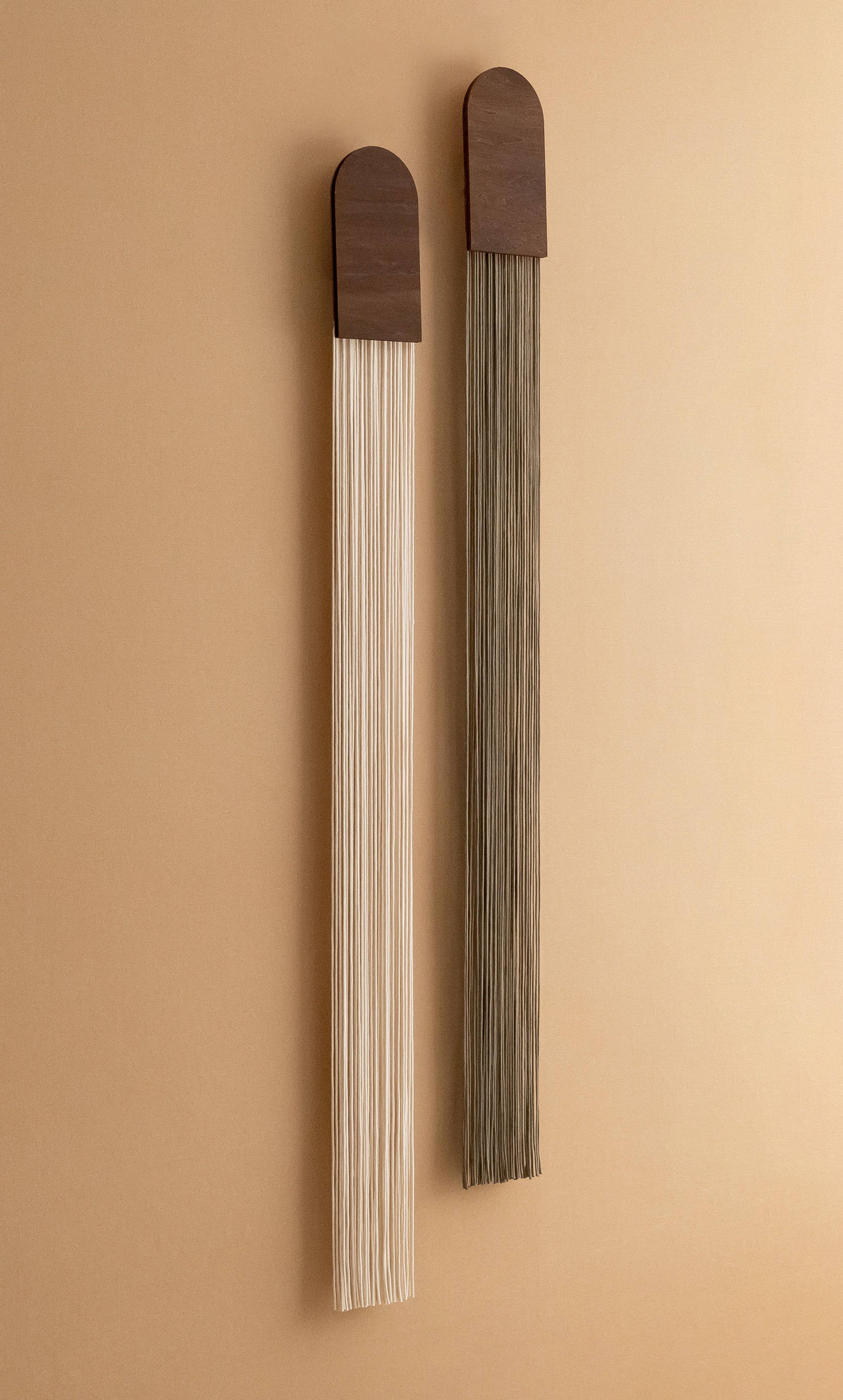 Macrame Fiber Wall Hanging for Elegant Home V80 : Taupe / Jacobean - Decor Addict, LLC