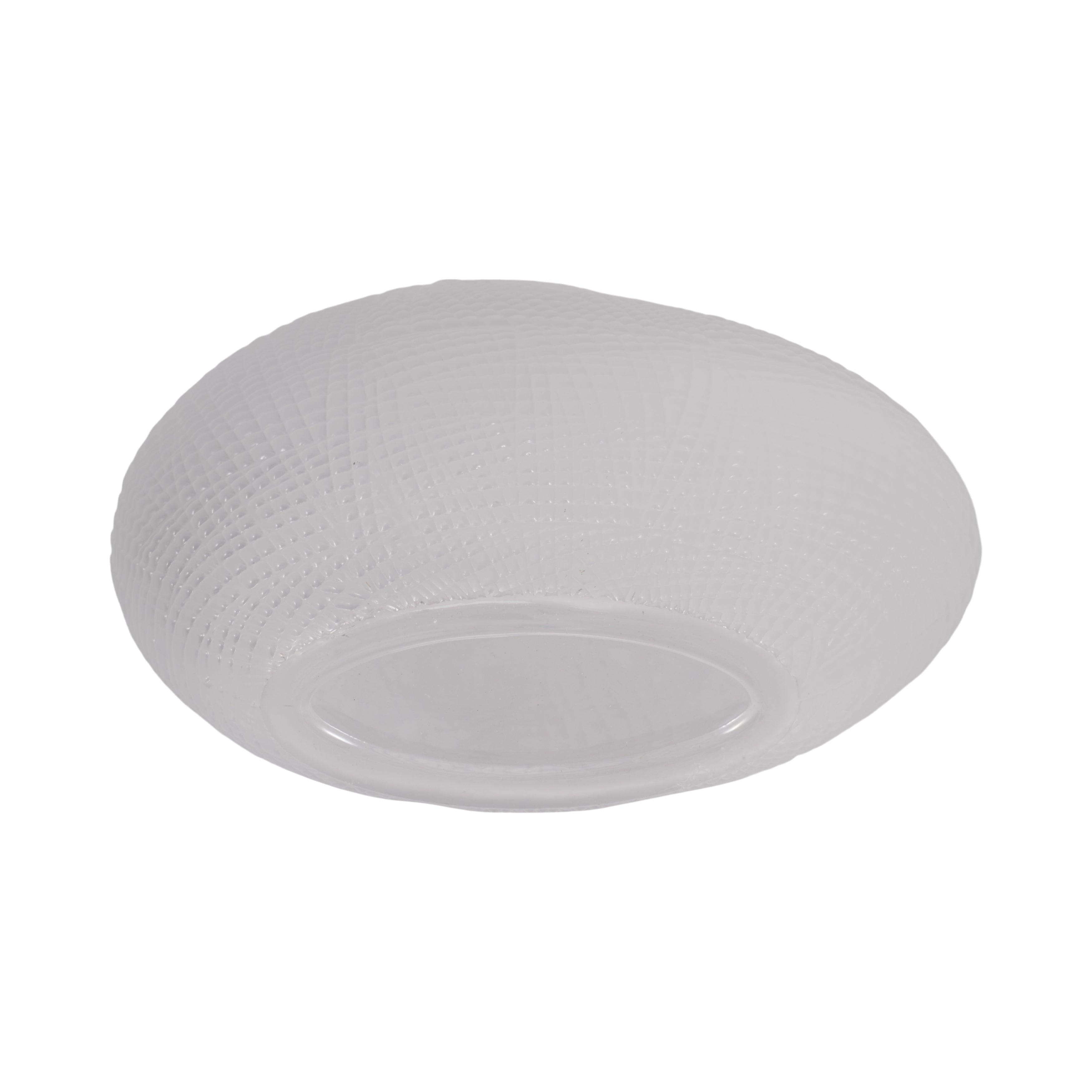 Glass 10"h Textured Vase, Frosted White - Decor Addict, LLC