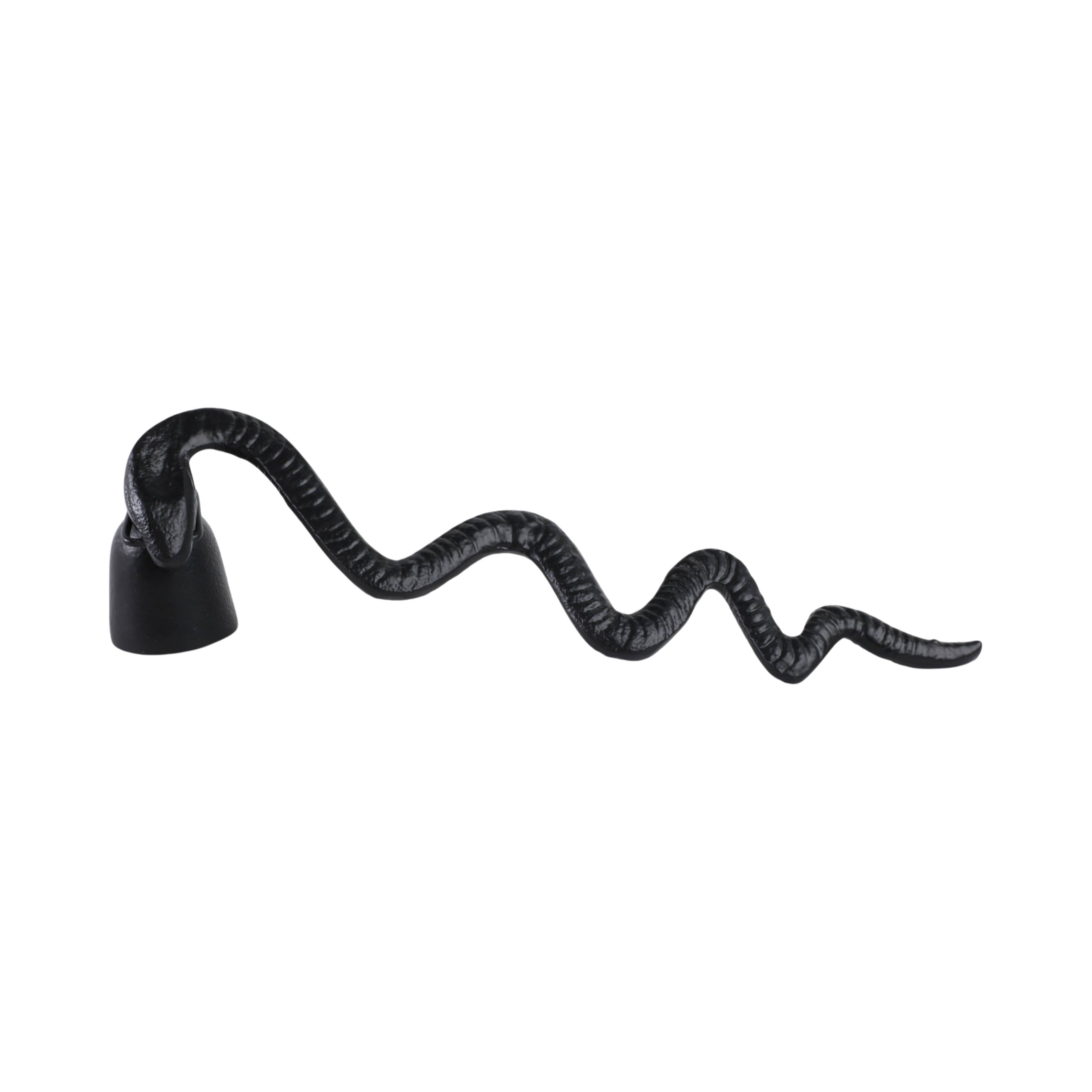 11 in. Black Metal Snake Candle Snuffer - Decor Addict, LLC