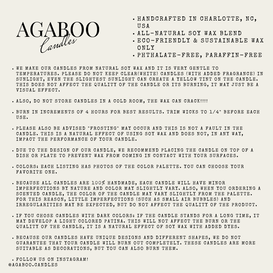 DAD Letter Candle 1.5x4.5in - Mothers : Green / PaloSanto&Sandalwood - Decor Addict, LLC