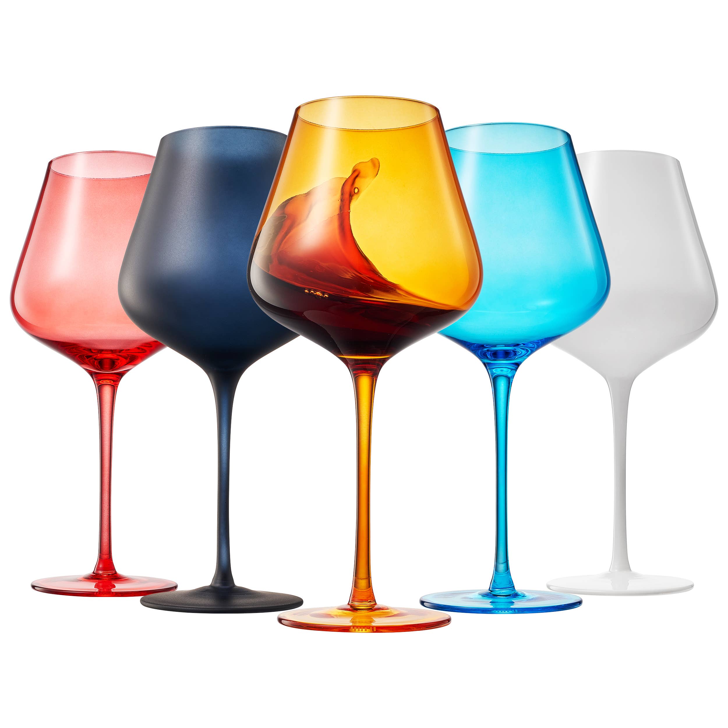 Colors of New York City, Wine Glassware | 5 Set, 20 OZ - Decor Addict, LLC