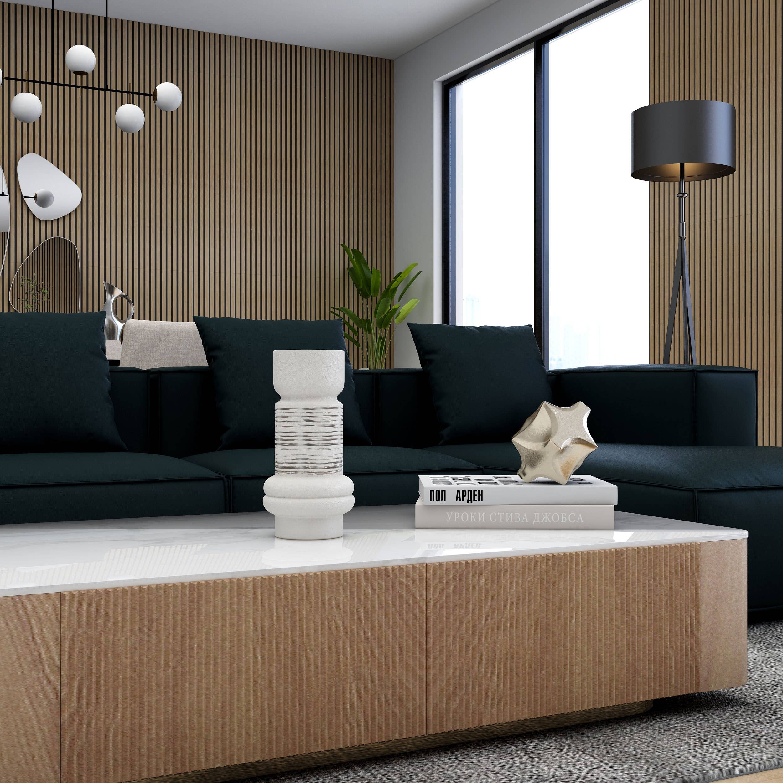 Linden Ceramic Table Vase, Large - Decor Addict, LLC