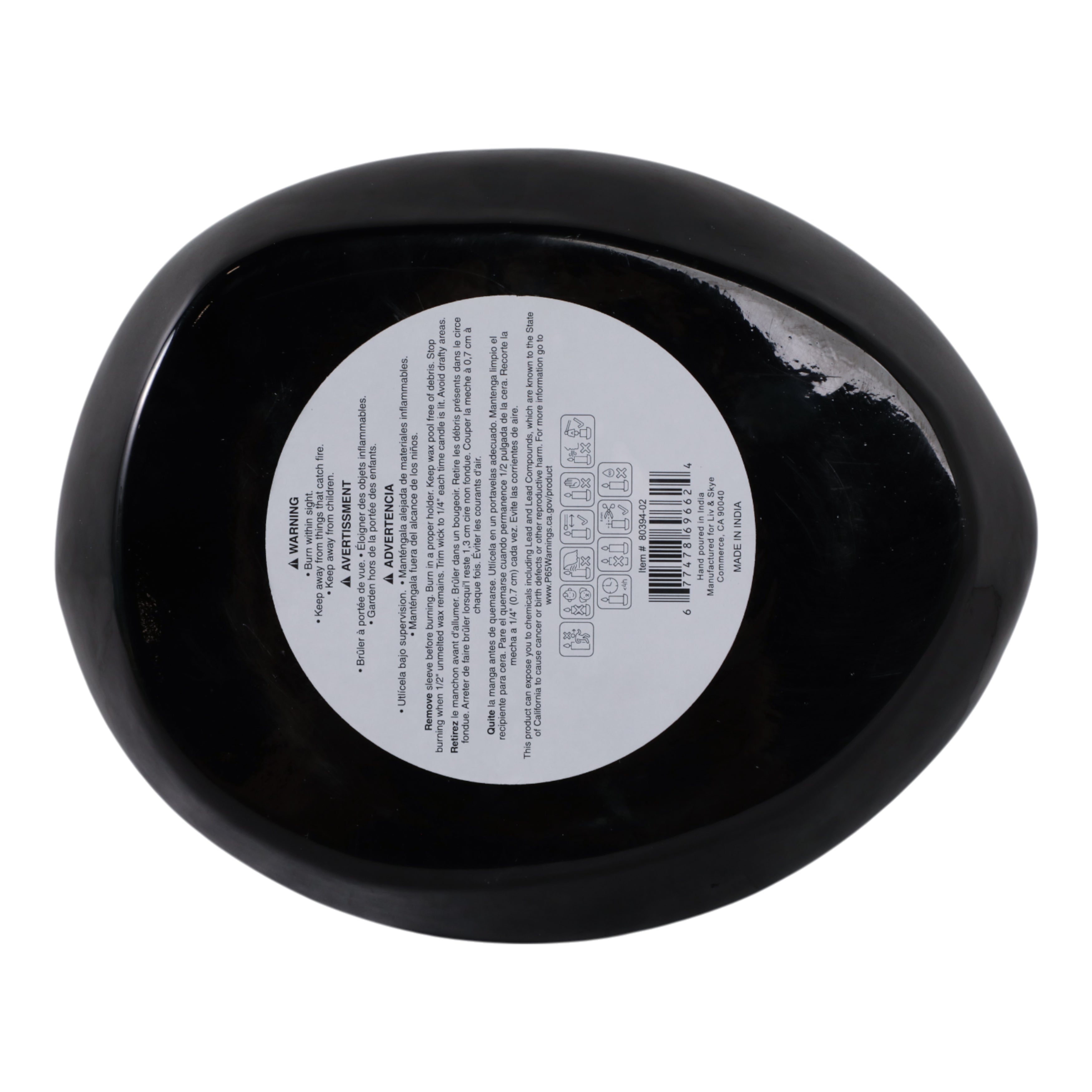 10x3" 61 Oz Red Currant & Oak Scented Candle, Blac - Decor Addict, LLC