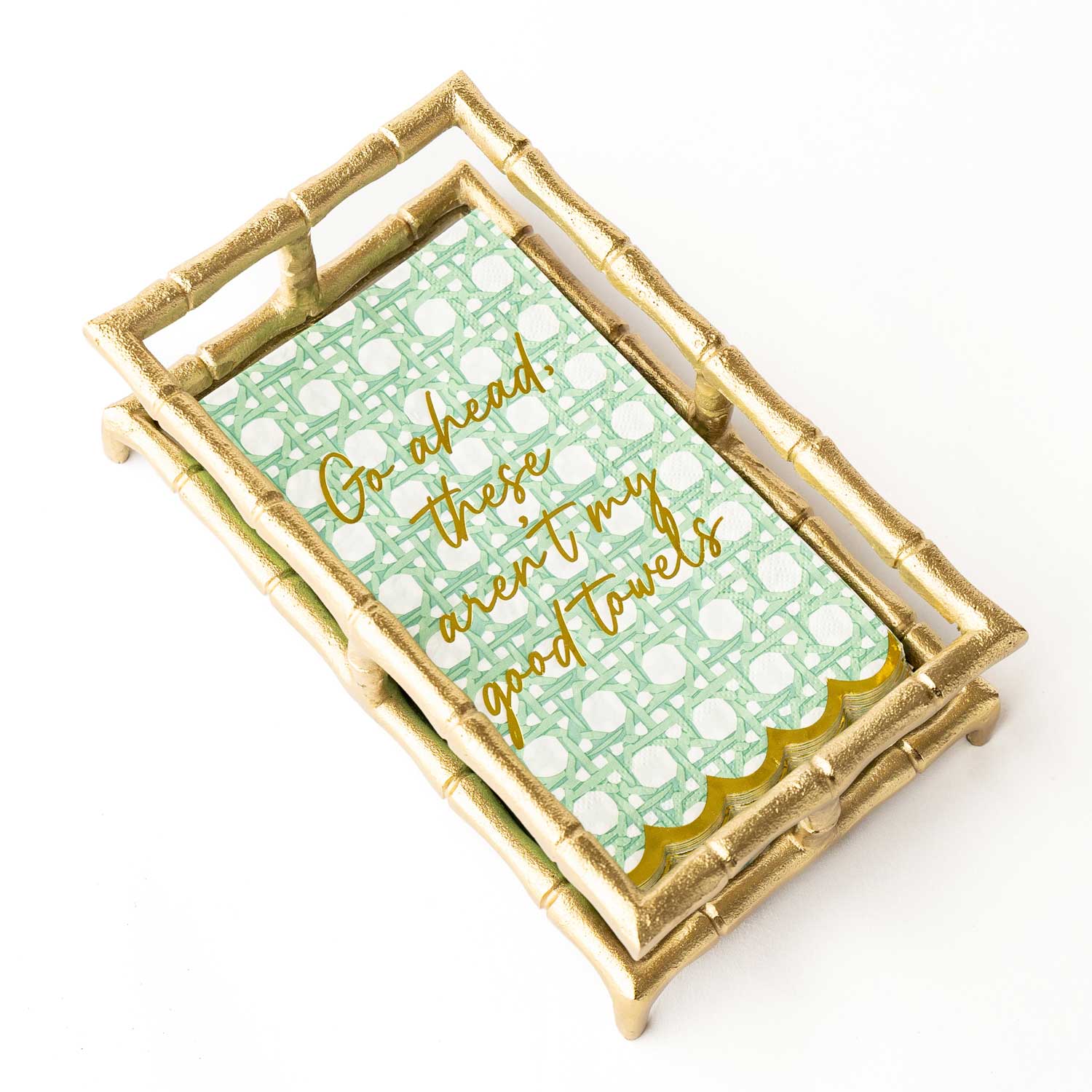 Green Cane Paper Guest Towel Packs - Decor Addict, LLC