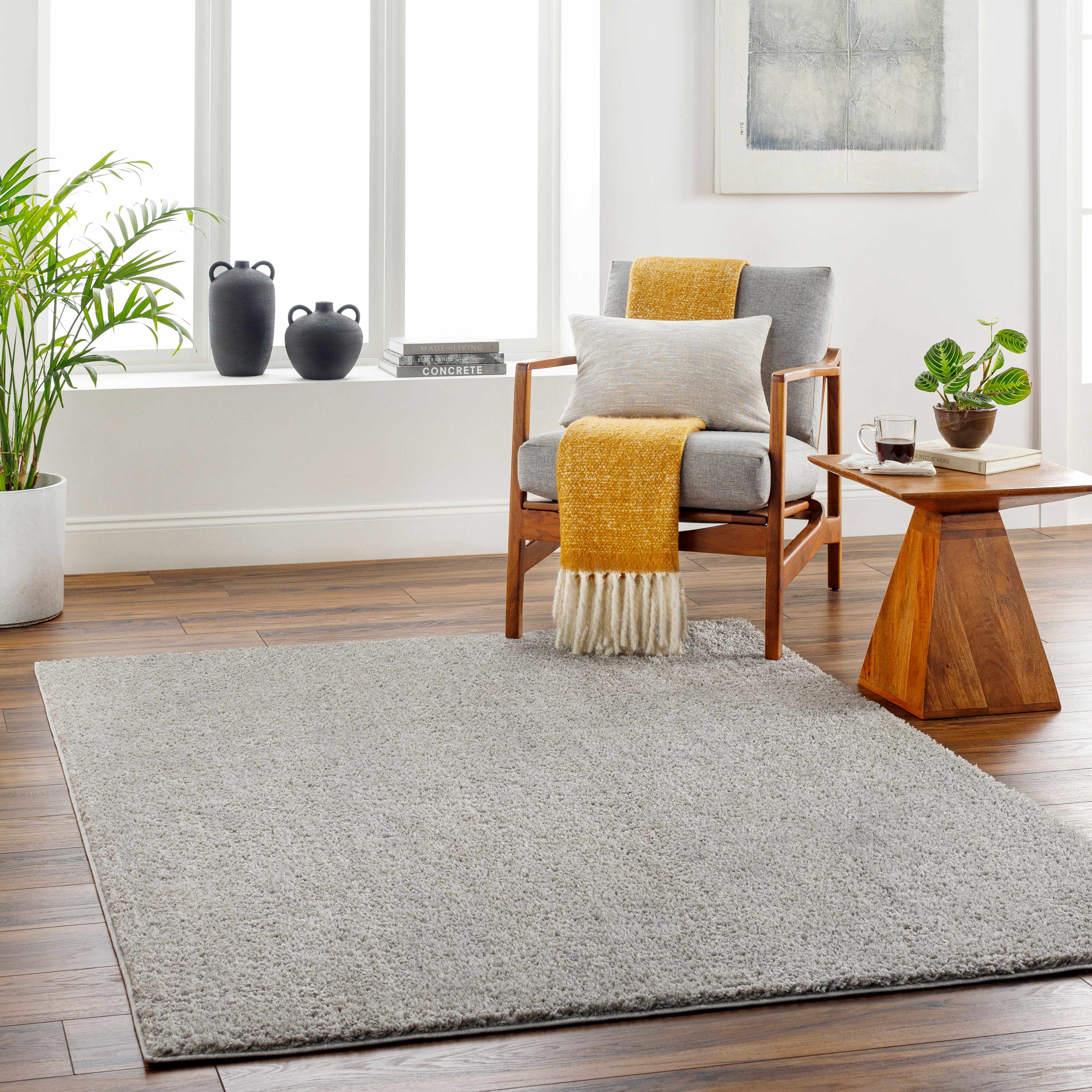 Judy Light Gray Washable Area Rug - Decor Addict, LLC