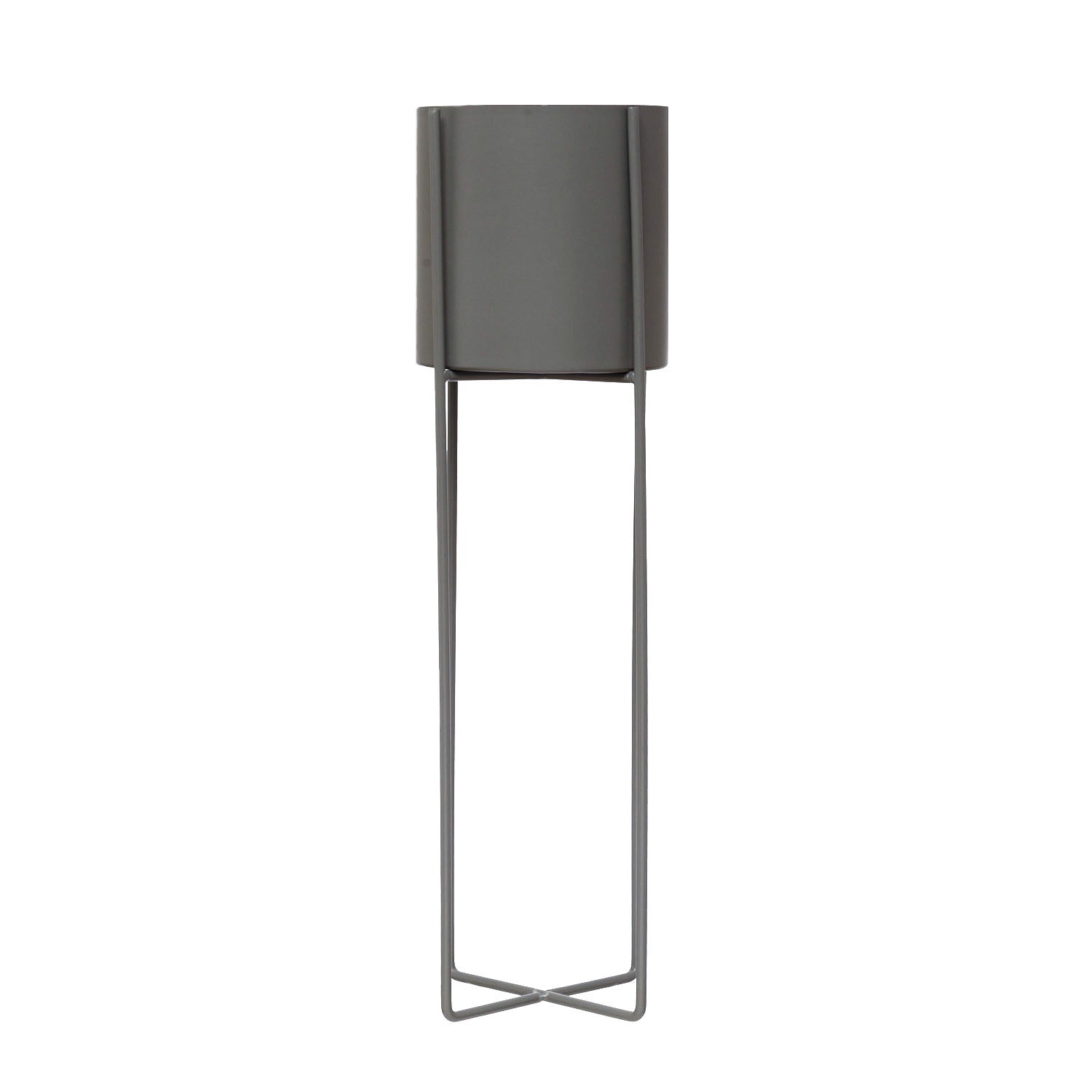 Metal Planter with Stand, Set of 2