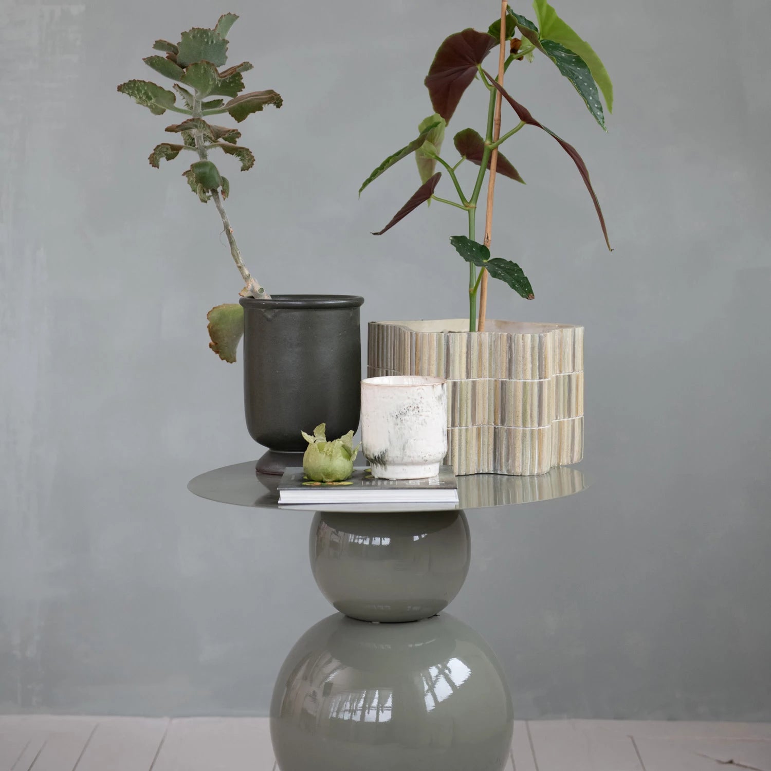 Composite Resin Planter w/ Mosaic Design