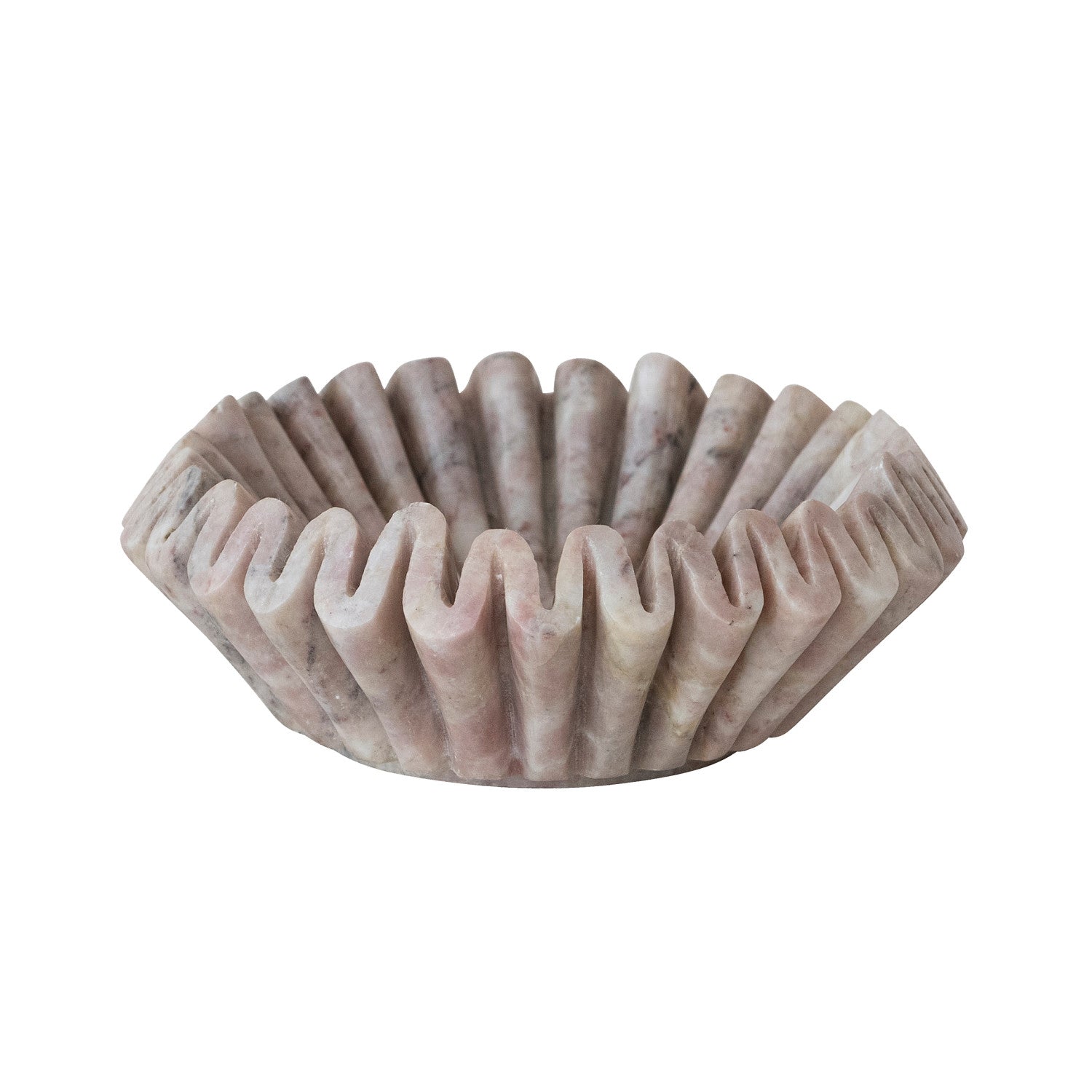 Marble Fluted Dish, Pink