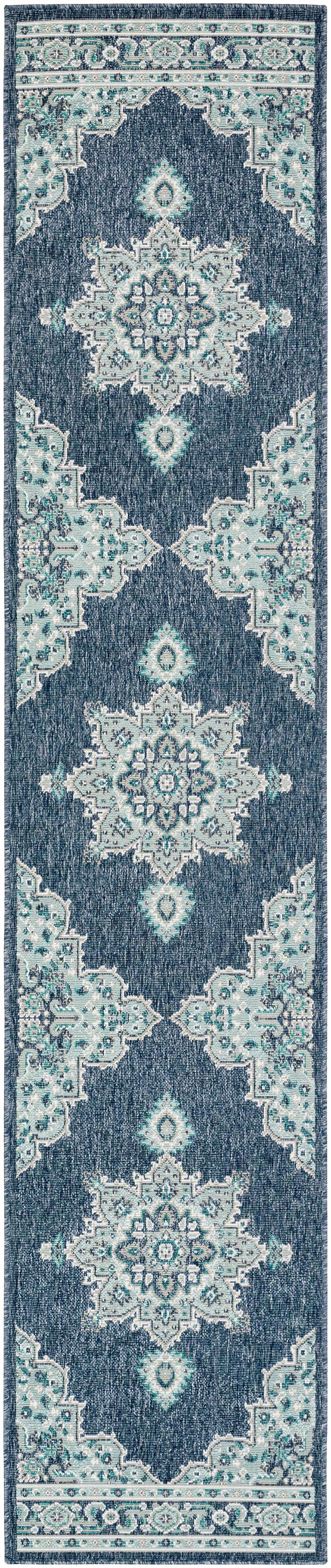 Ferron Teal Medallion Area Rug - Decor Addict, LLC