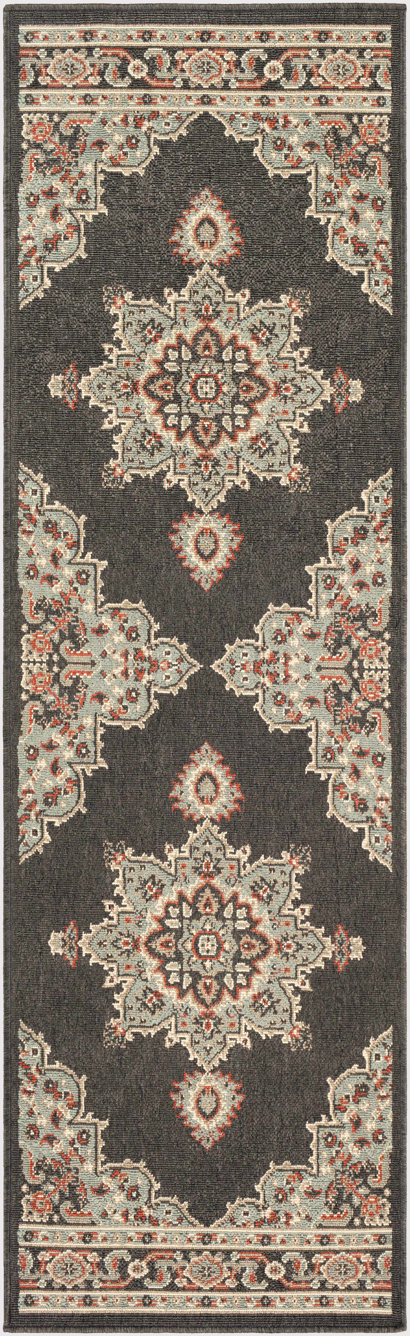 Roseglen Brown Medallion Area Rug - Decor Addict, LLC