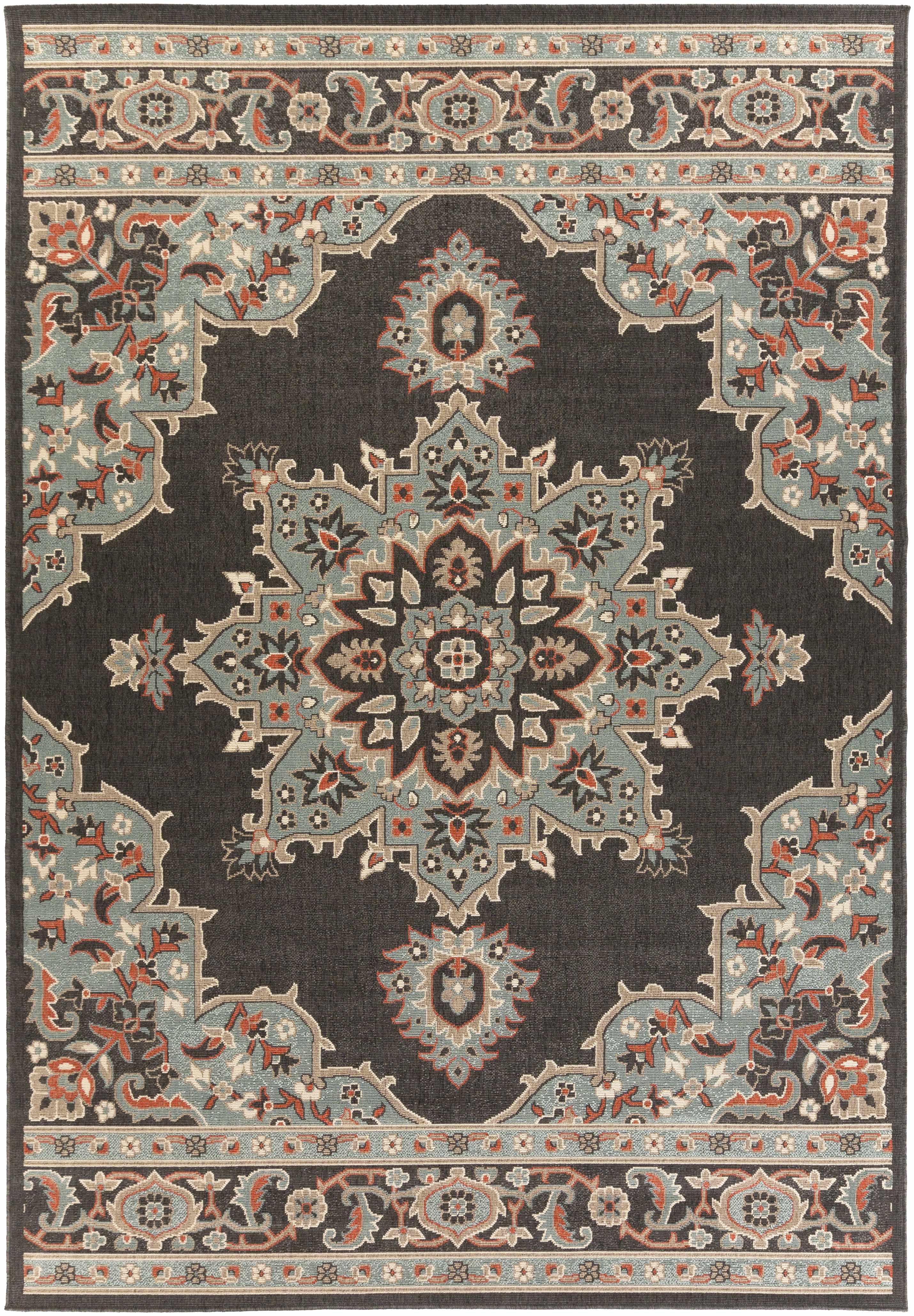 Roseglen Brown Medallion Area Rug - Decor Addict, LLC