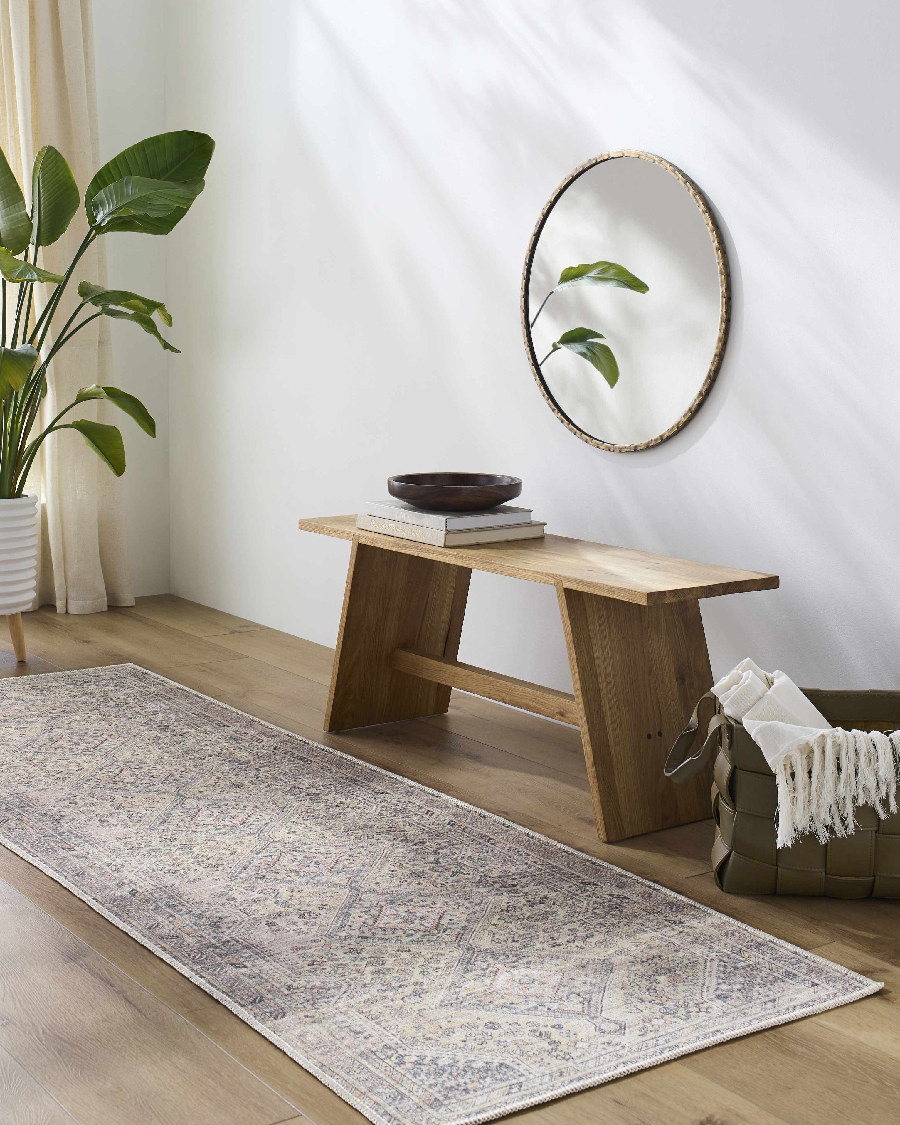 Barny Tan Washable Rug - Decor Addict, LLC