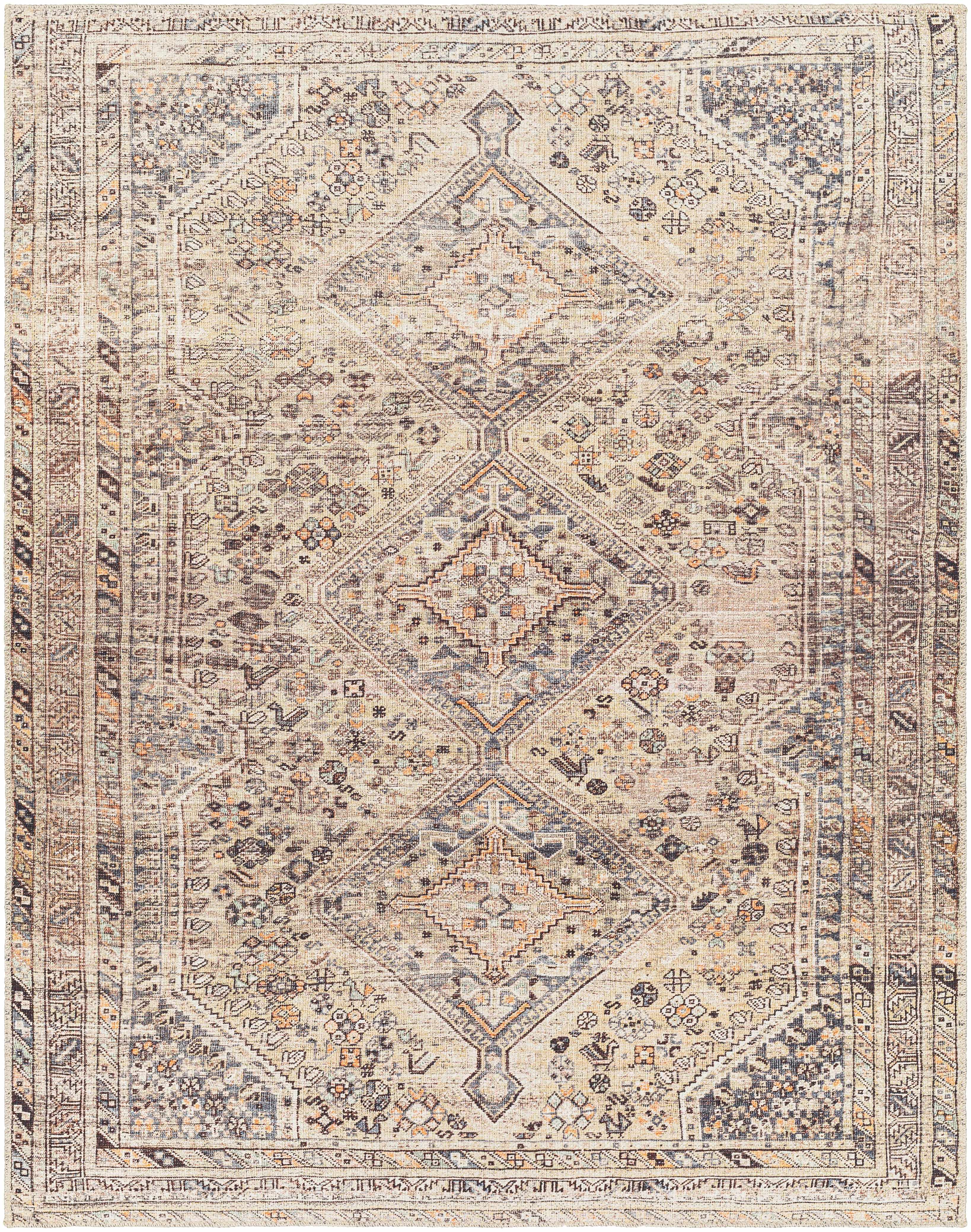 Barny Tan Washable Rug - Decor Addict, LLC