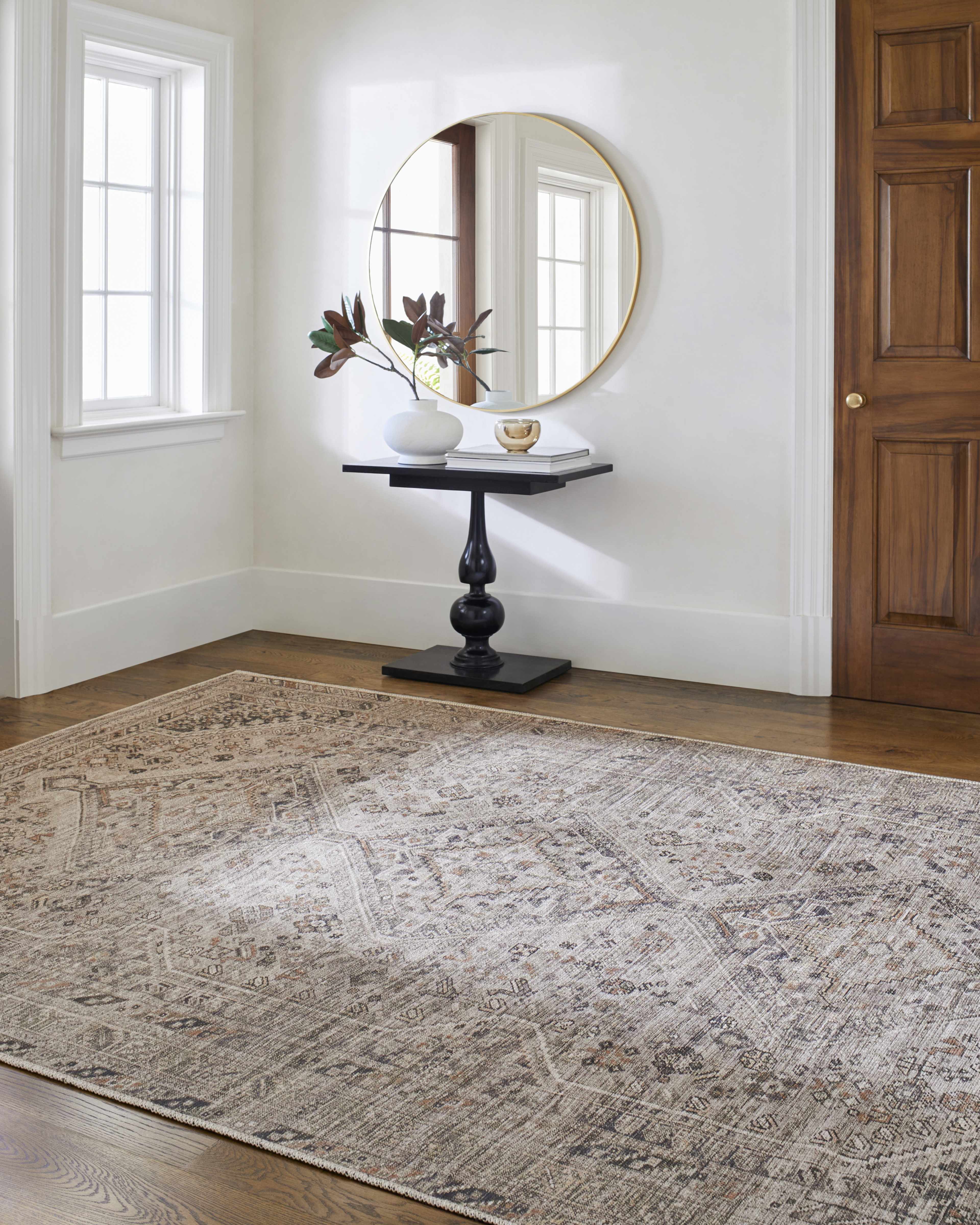 Barny Beige Washable Area Rug - Decor Addict, LLC