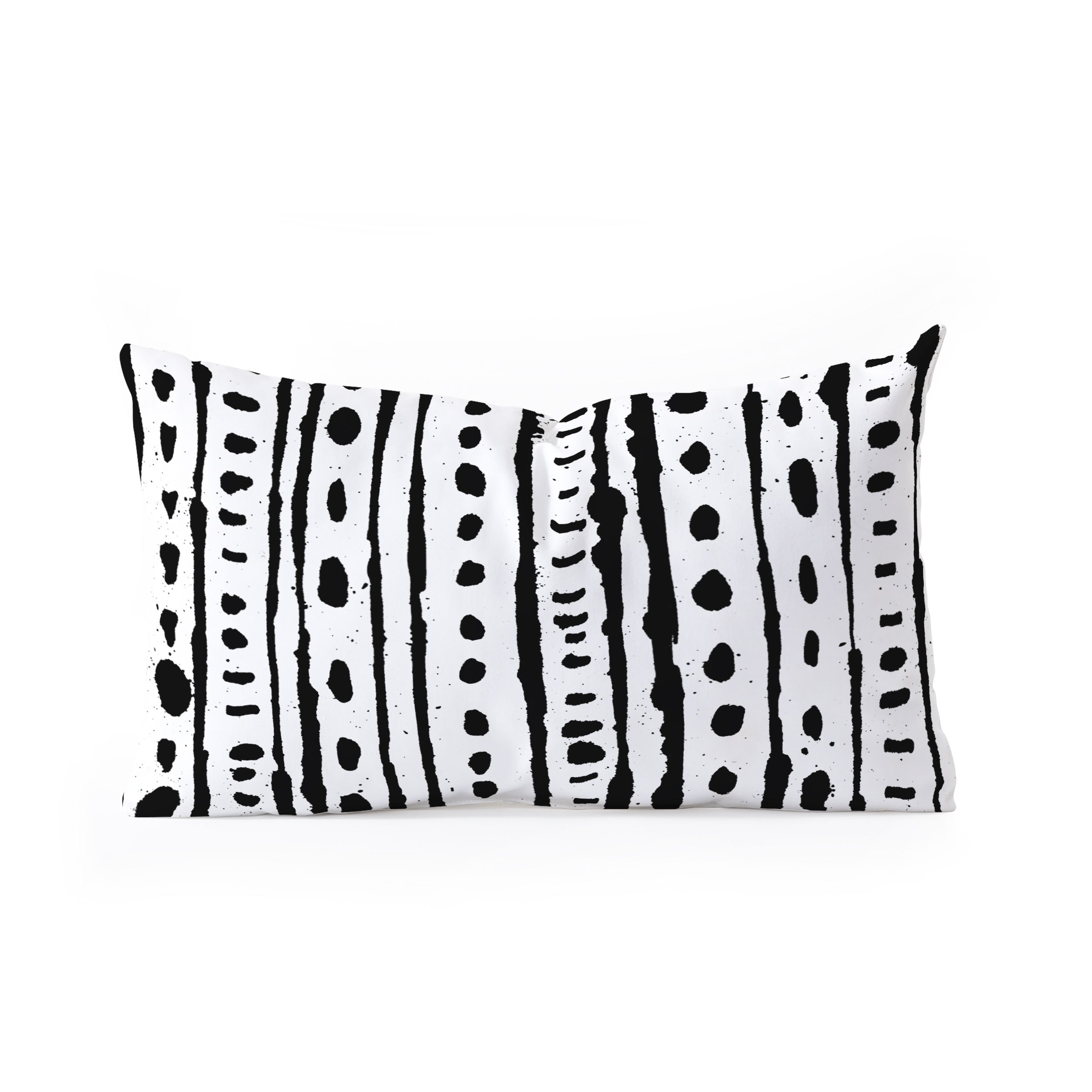 andi bird ink stripe oblong throw pillow - Decor Addict, LLC