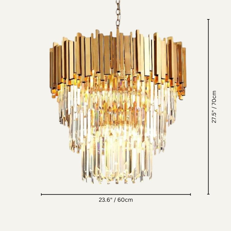 Astralis Lux Tiered Round Chandelier - Decor Addict, LLC