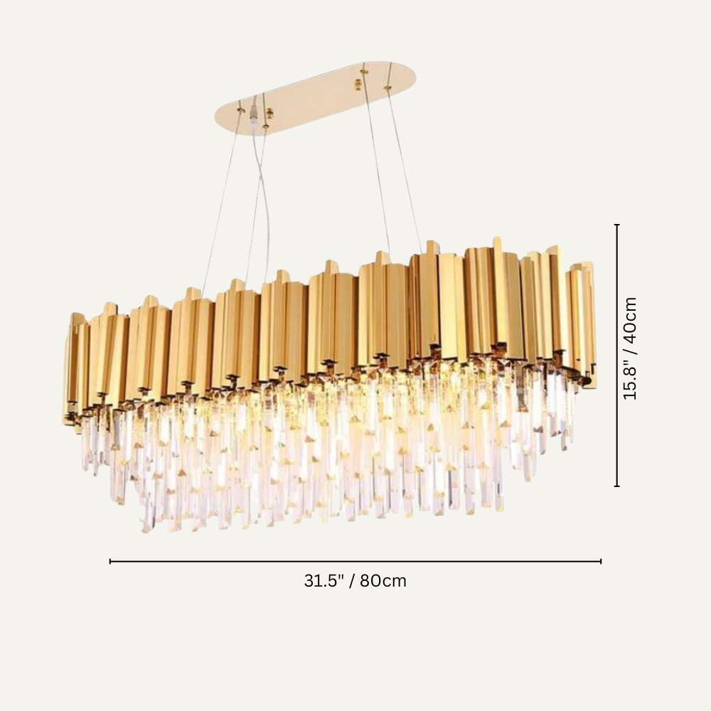 Astralis Oval Chandelier - Decor Addict, LLC