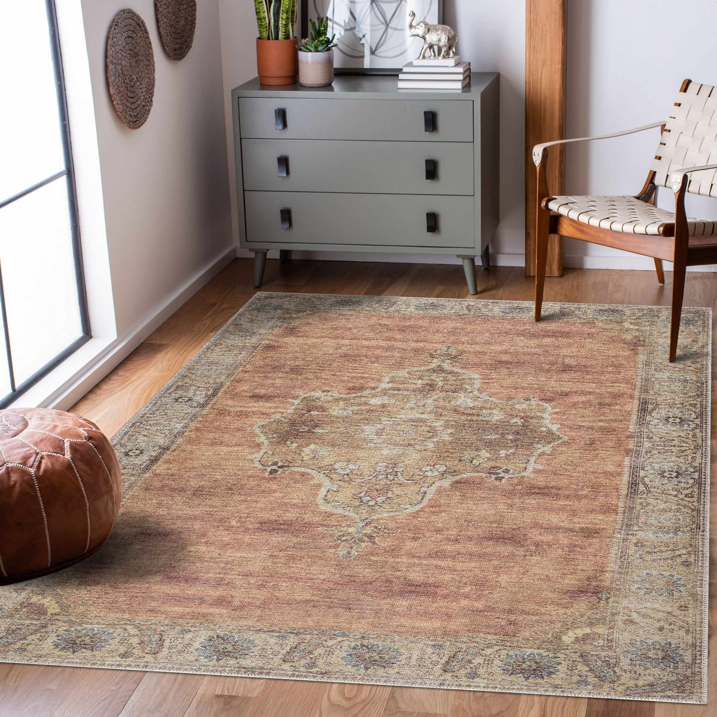Powhatan Washable Thin Rug - Decor Addict, LLC