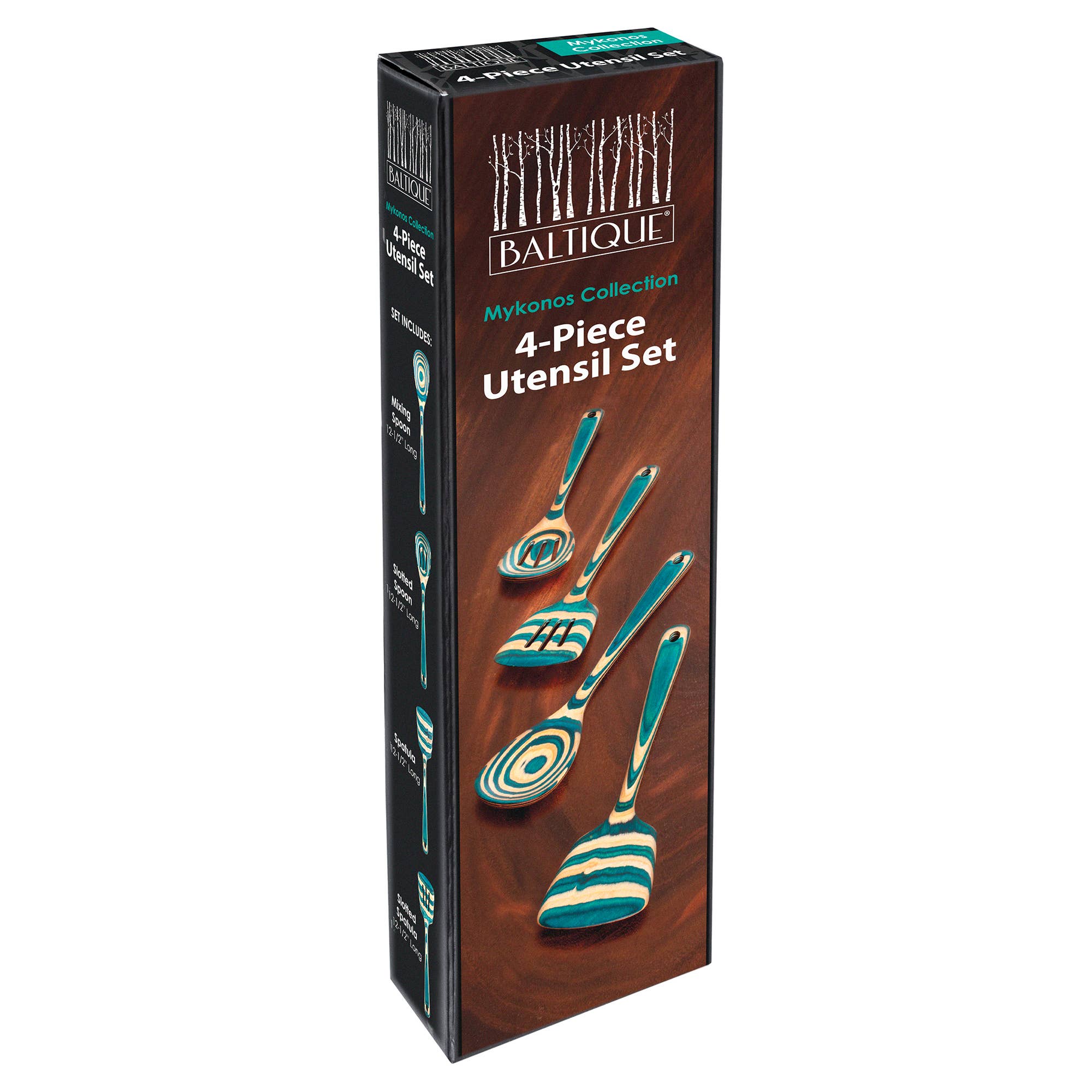 Baltique® Mykonos 4-Pc. Cooking Utensil Set - Decor Addict, LLC