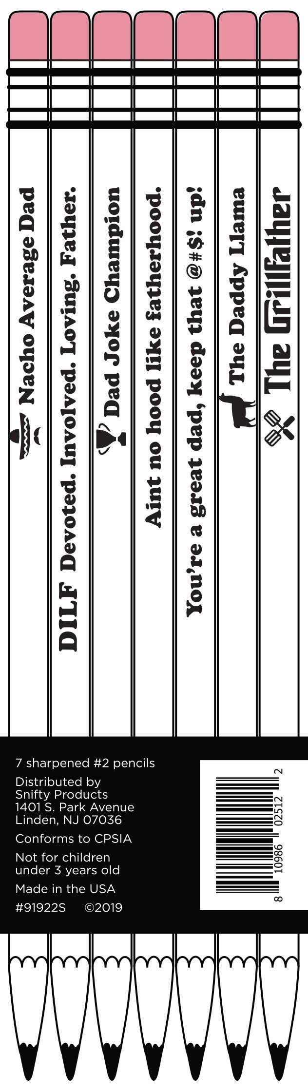 BEST DAD EVER PENCIL SET - Decor Addict, LLC