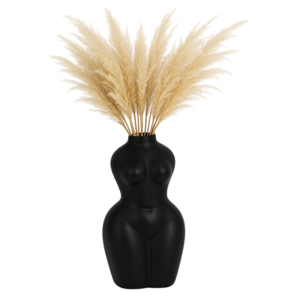 Dol, 12"h Torso Vase, Black - Decor Addict, LLC