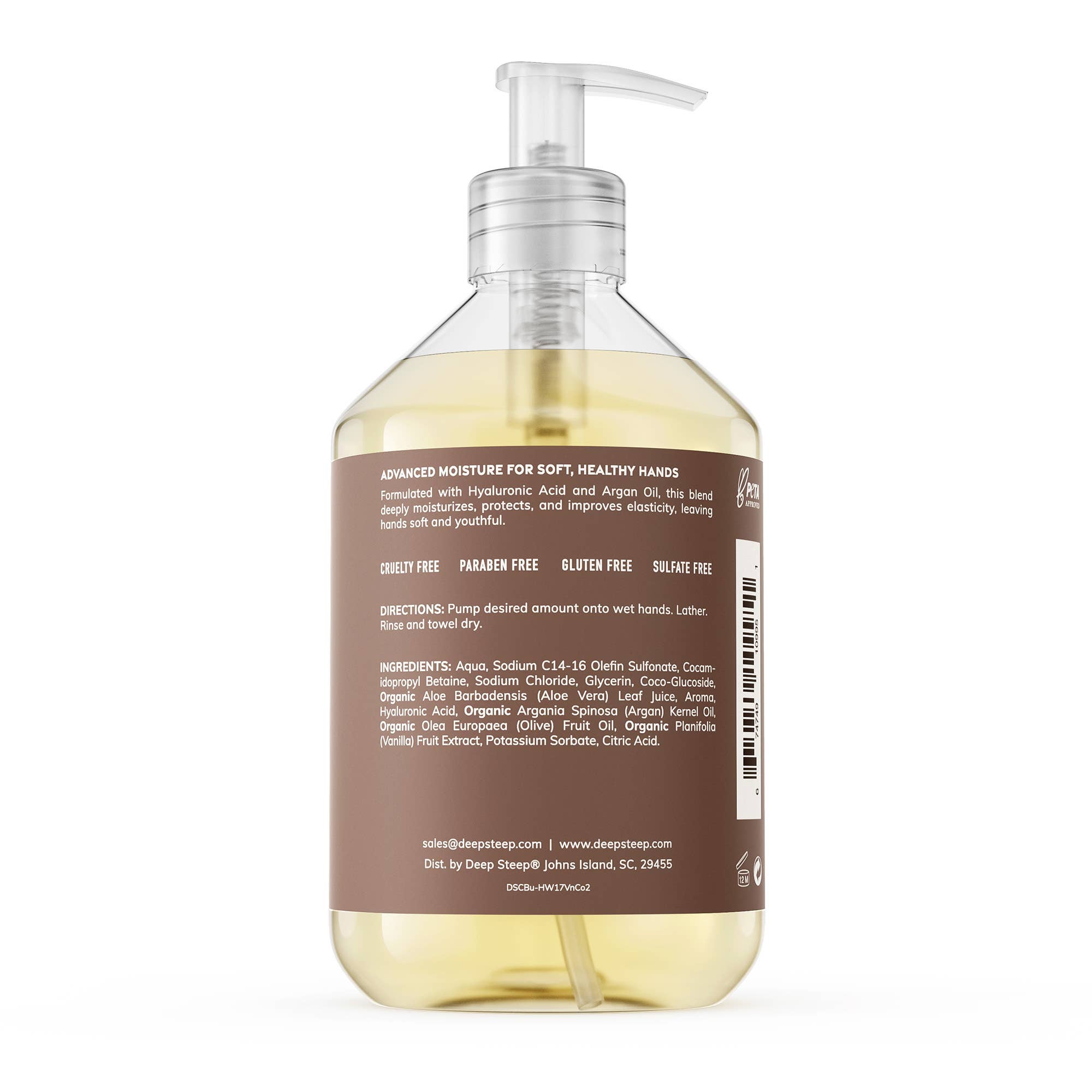Argan Oil Liquid Hand Wash - Vanilla Coconut 17.6oz - Decor Addict, LLC