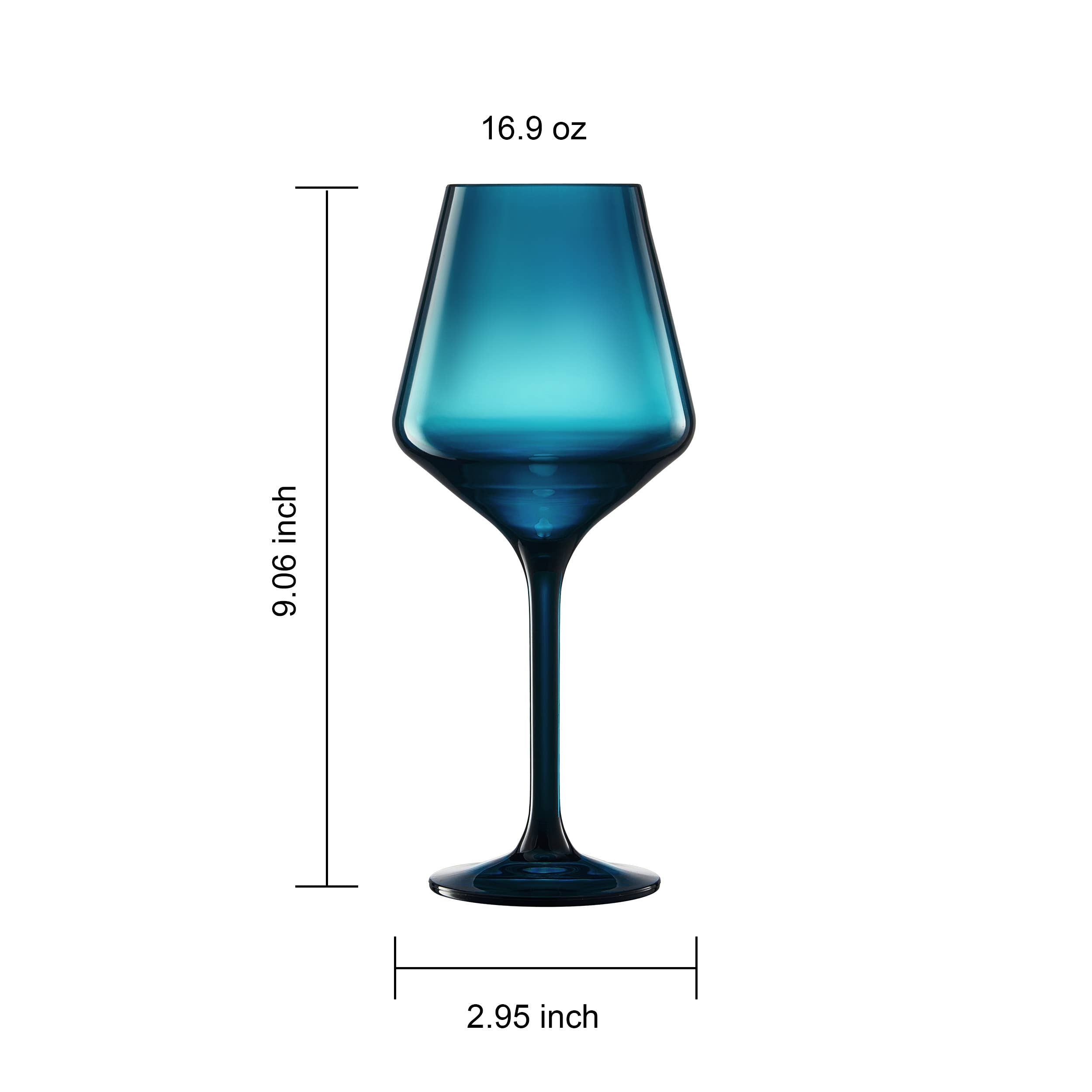 Plastic Acrylic Unbreakable Stemmed Wine Glasses, Set of 12 - Decor Addict, LLC