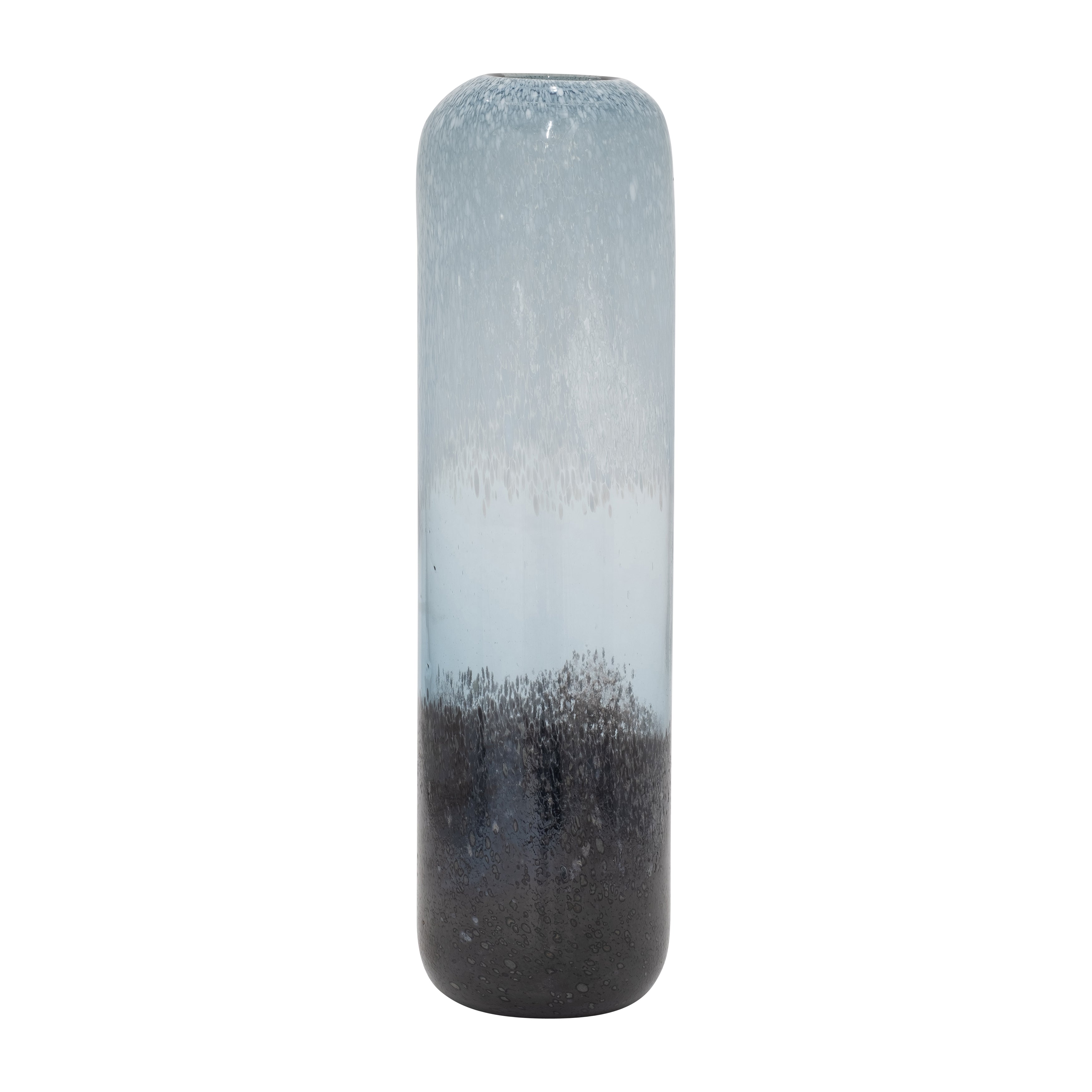 Glass, 17" Ombre Vase, Multi - Decor Addict, LLC