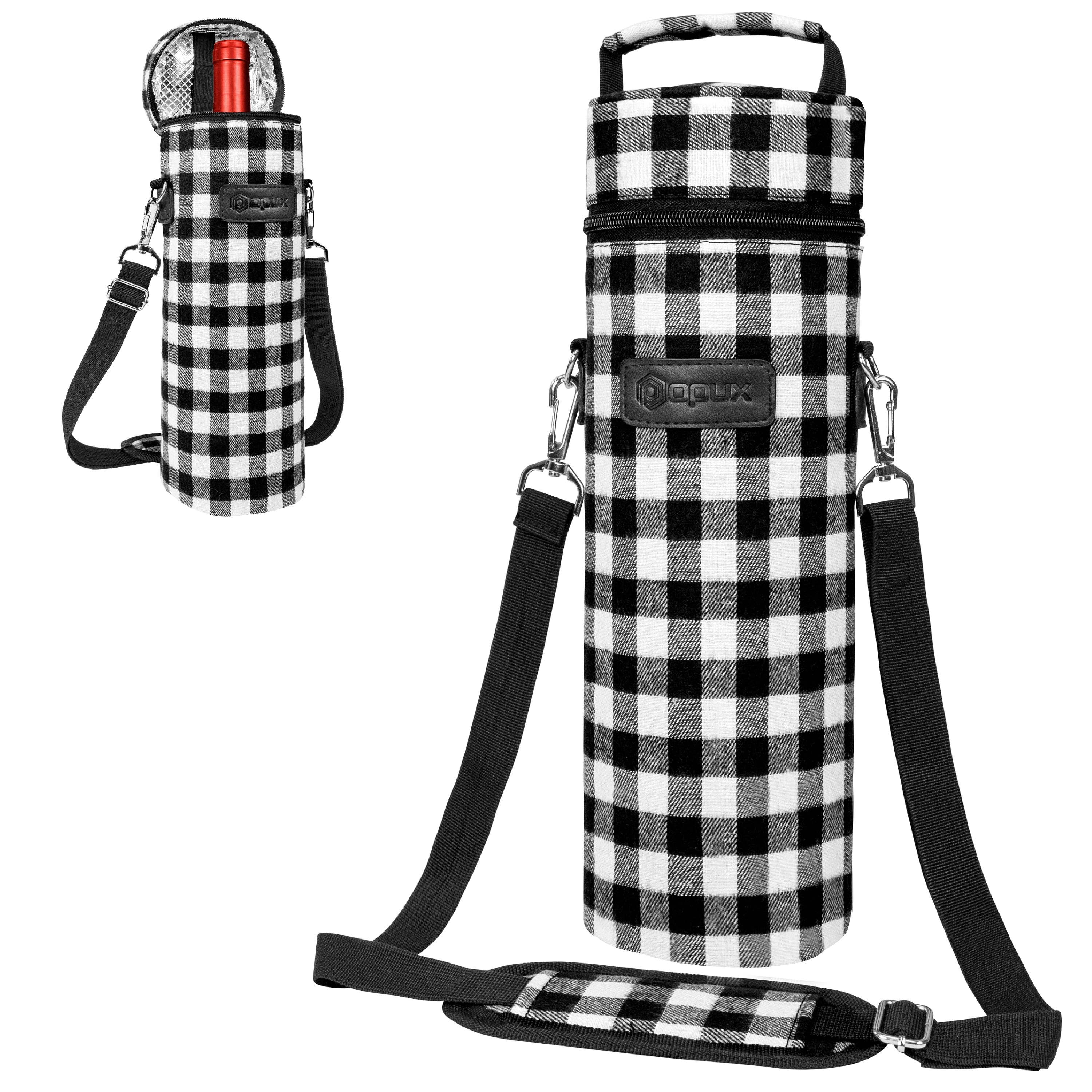 1 Bottle Wine Carrier Bag: Black / 1 Bottle - Decor Addict, LLC