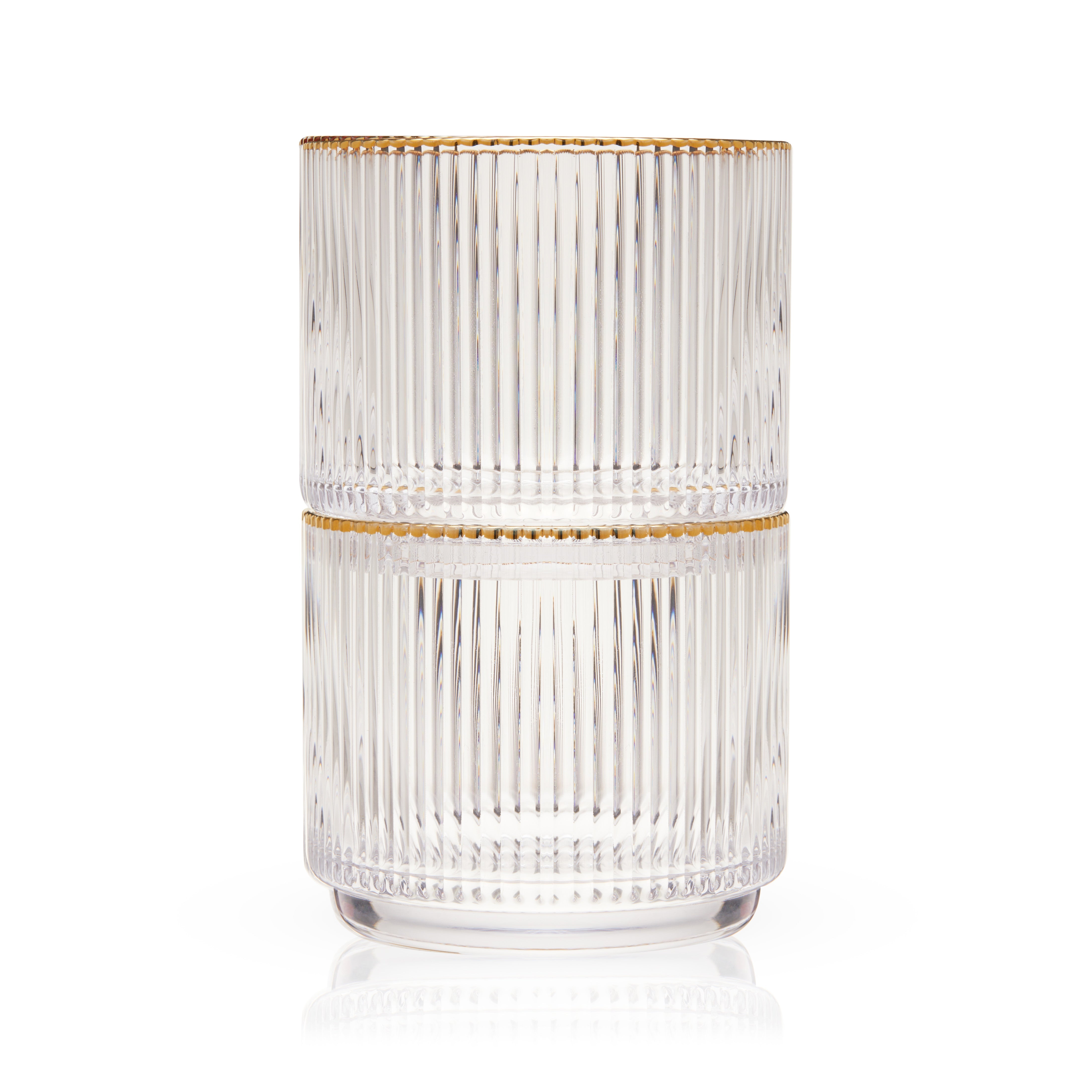 Meridian Crystal Lowball Tumblers Set of 2 - Decor Addict, LLC