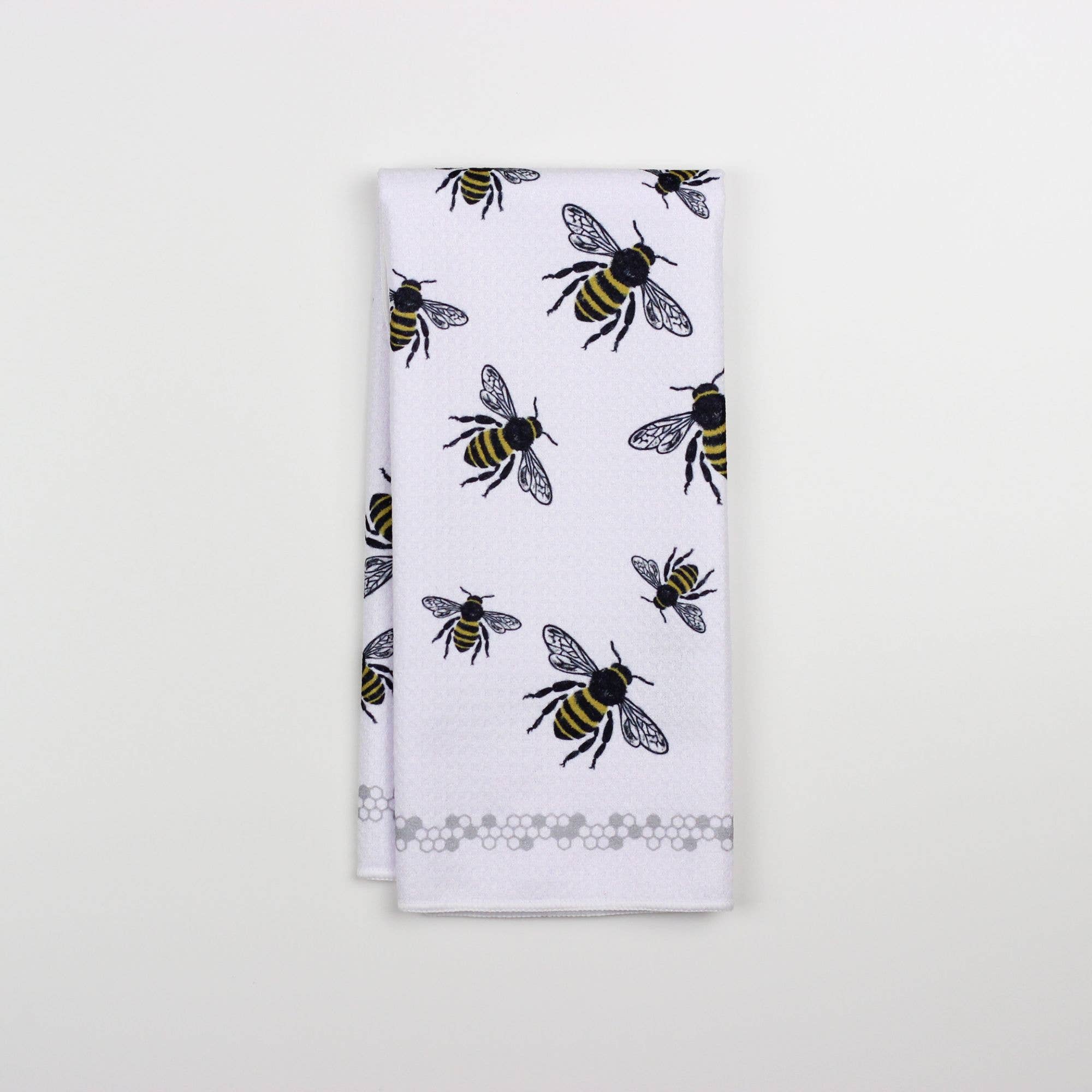 Bumble Bee Dish Towel- 16''x24'': Folded Packaging - Decor Addict, LLC
