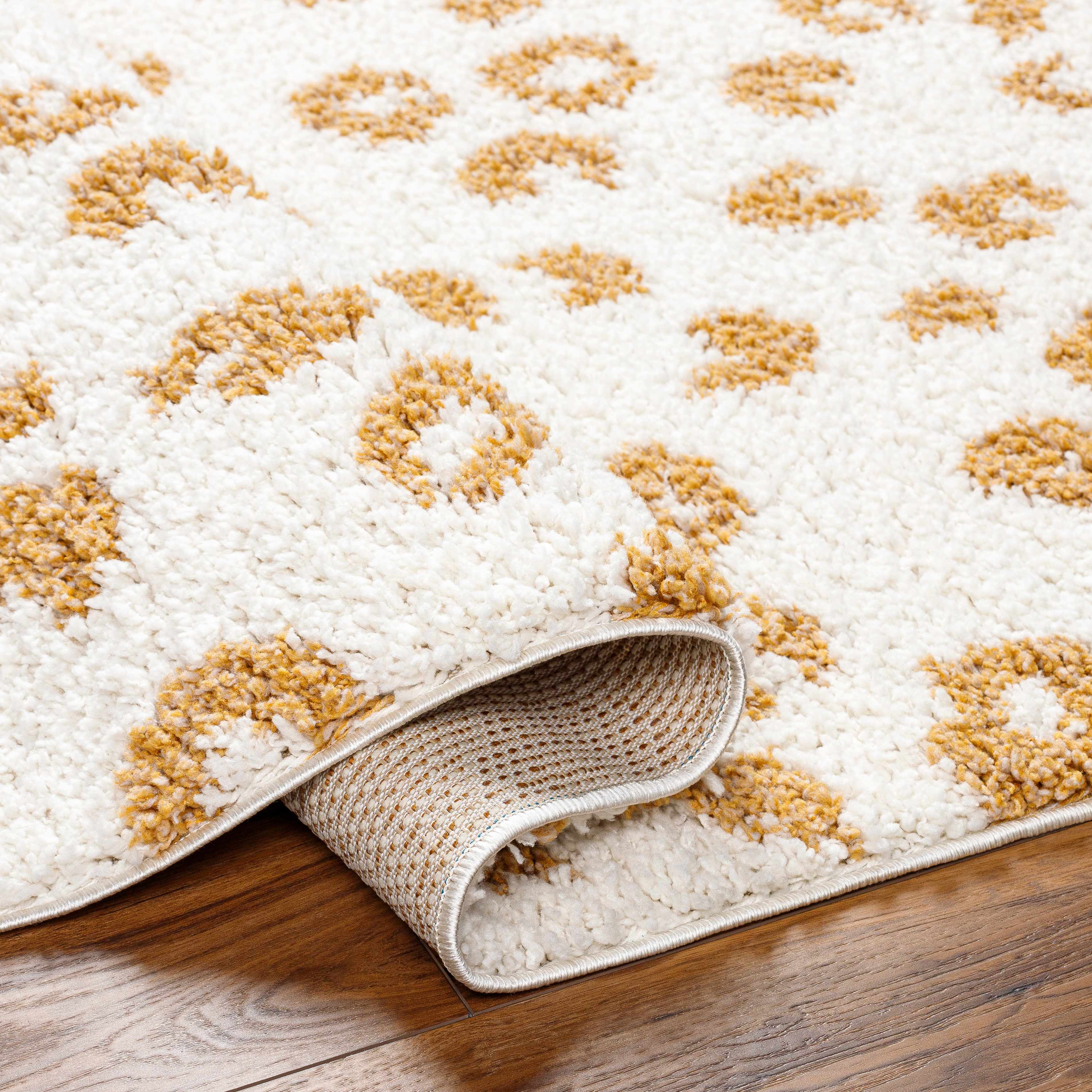 Altin Leopard Print White Area Rug - Decor Addict, LLC