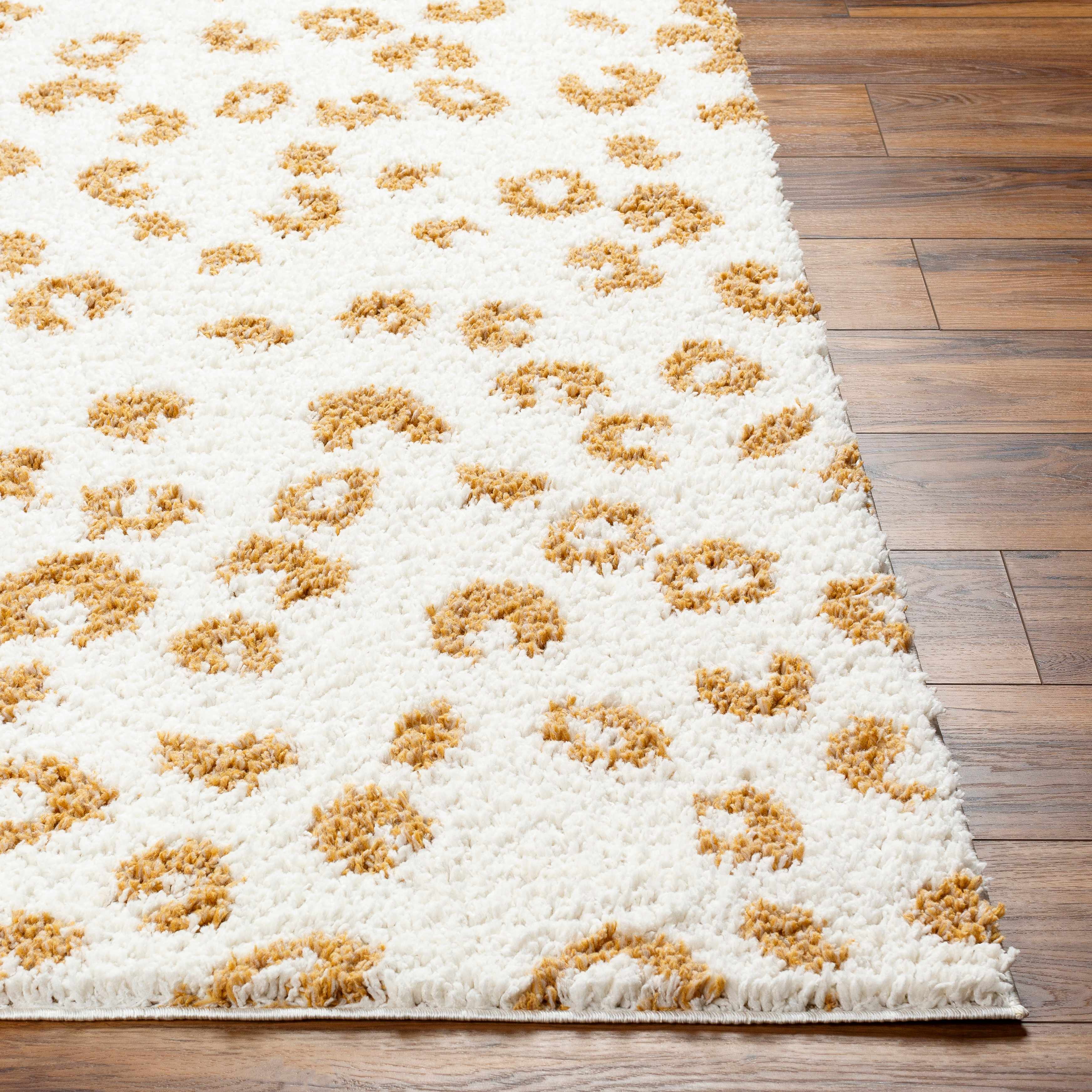 Altin Leopard Print White Area Rug - Decor Addict, LLC