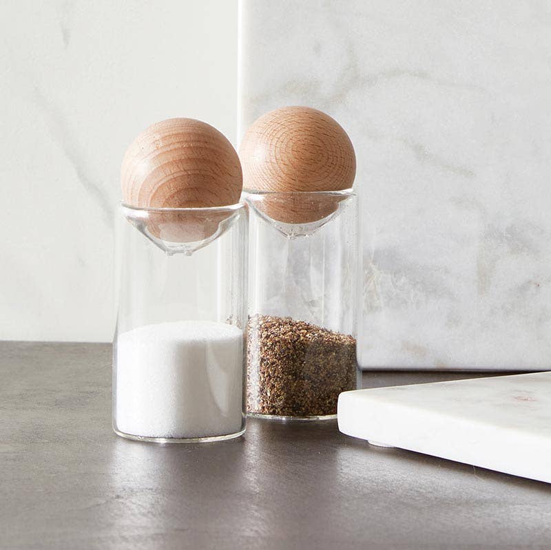 Glass Salt + Pepper Shakers - Decor Addict, LLC
