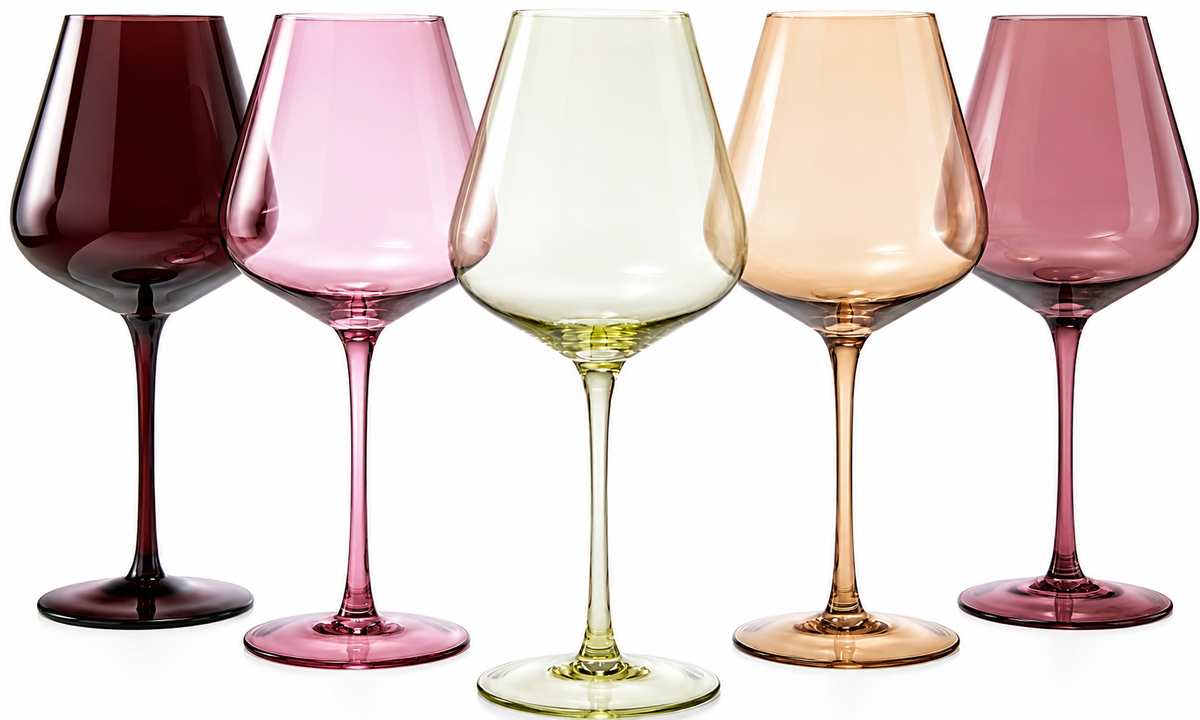 Terracotta Mars Collection Crystal Wine Glasses | 20 OZ