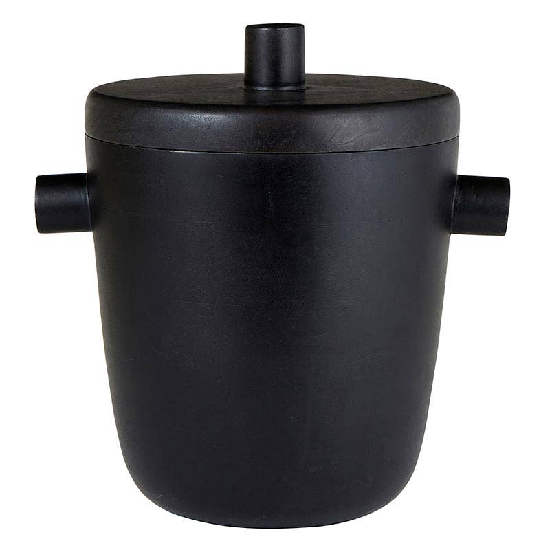 Black Wood Ice Bucket - Decor Addict, LLC