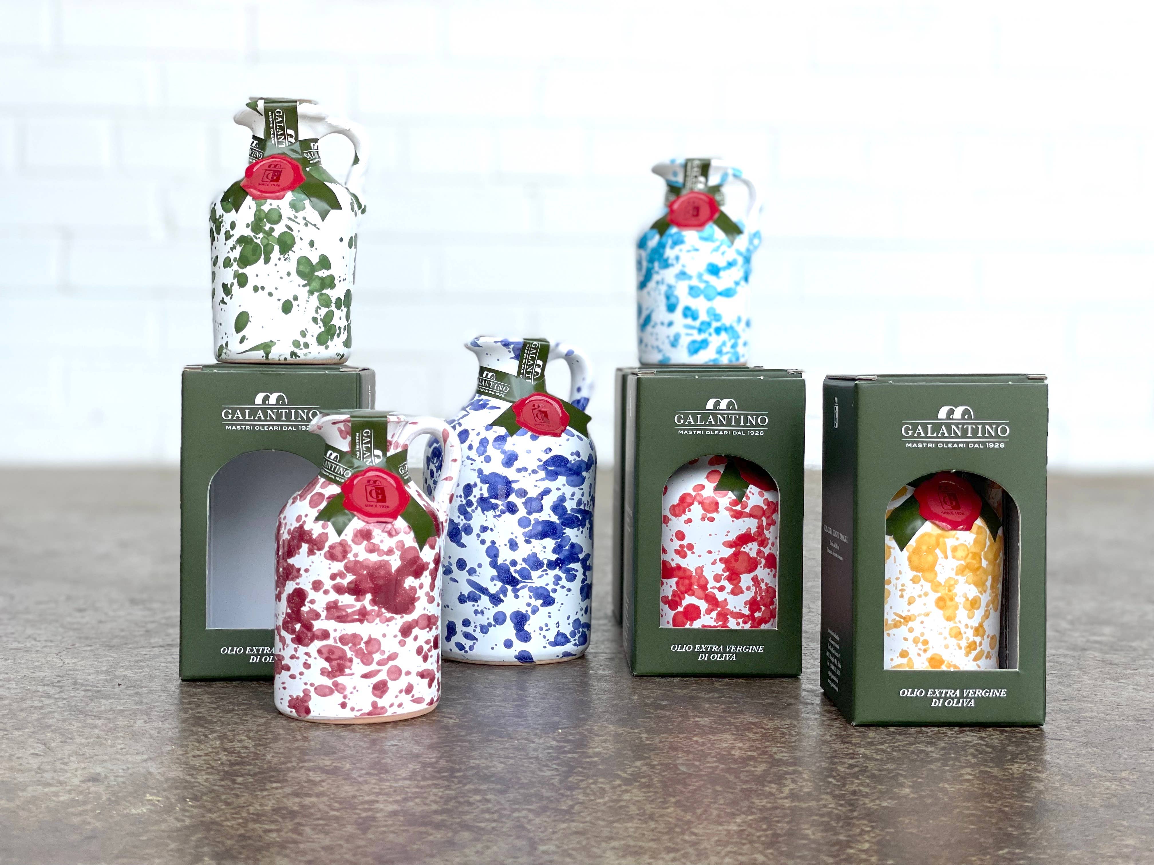 Mixed Colors Fantasia Extra Virgin Olive Oil Ceramic 100ml - Decor Addict, LLC