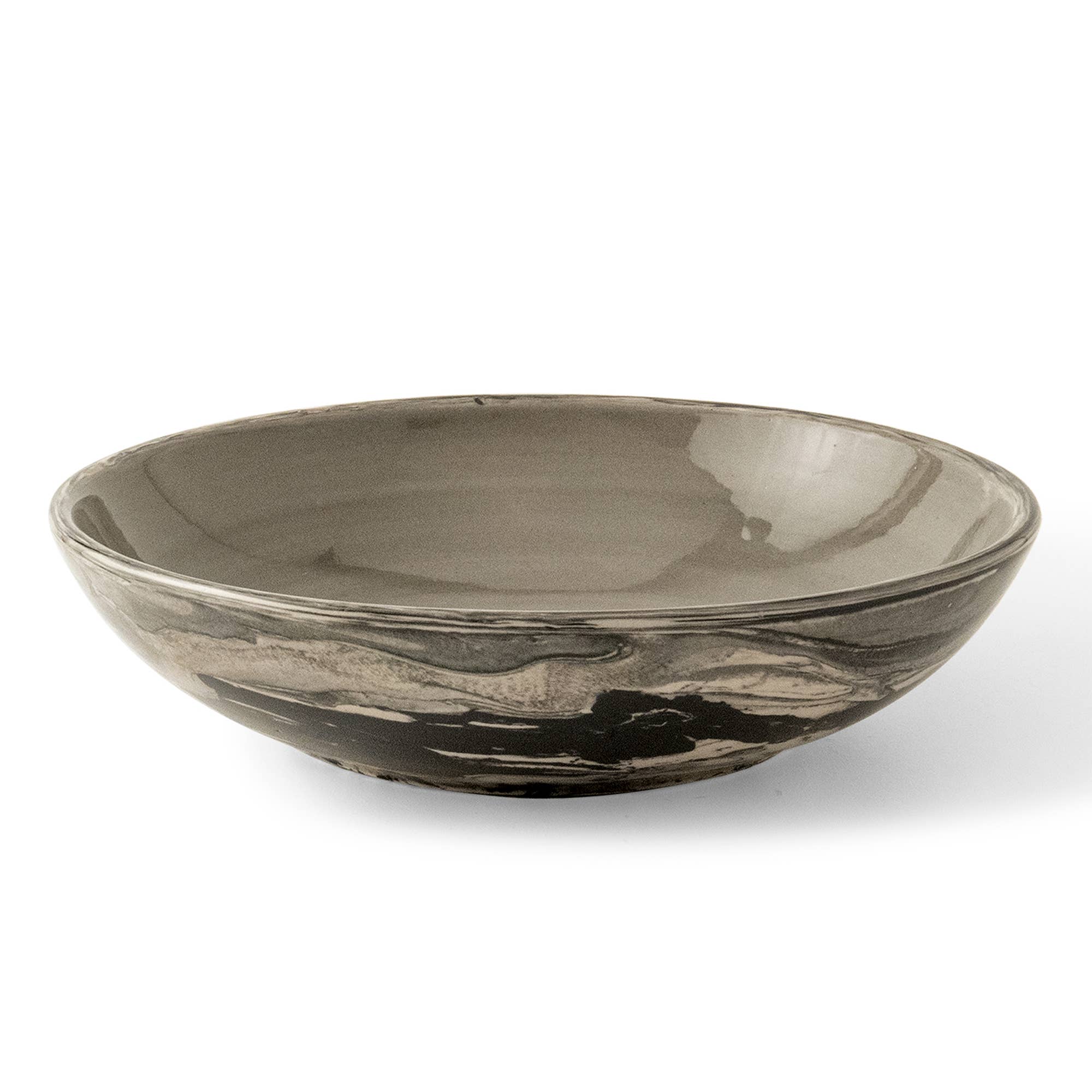 Handcrafted Black Ceramic Serving | Pasta Bowl-13.5 OZ, - Decor Addict, LLC