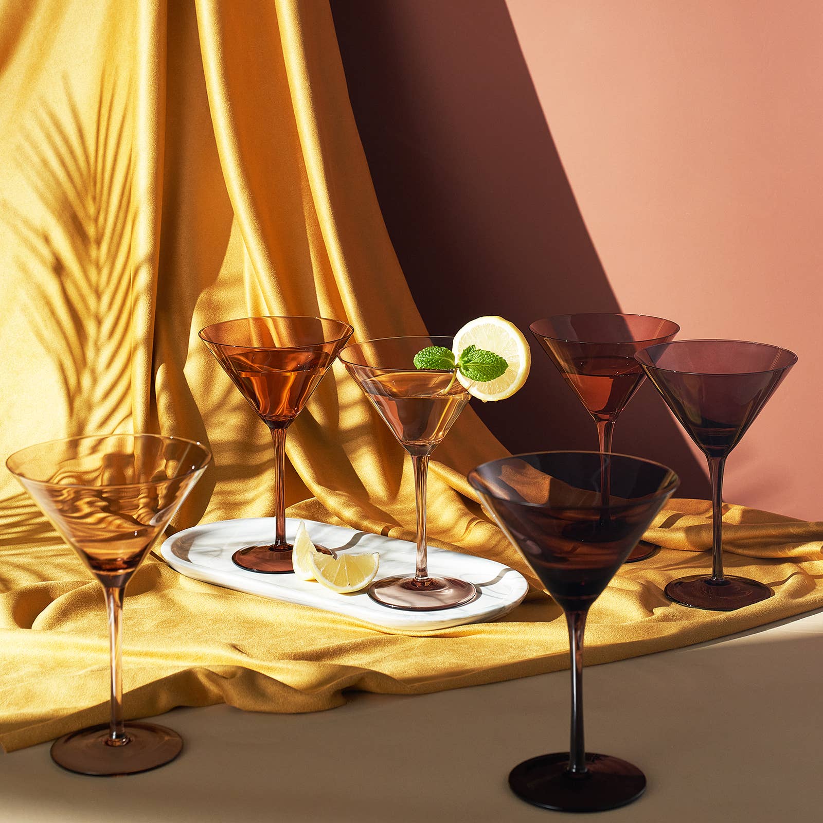 Venus Martini Glass Set, 8oz Glasses Set of 6 - Decor Addict, LLC