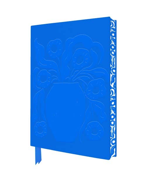 Artisan Art Vicky Yorke: Ziva Blue Vase & Flowers Journal - Decor Addict, LLC