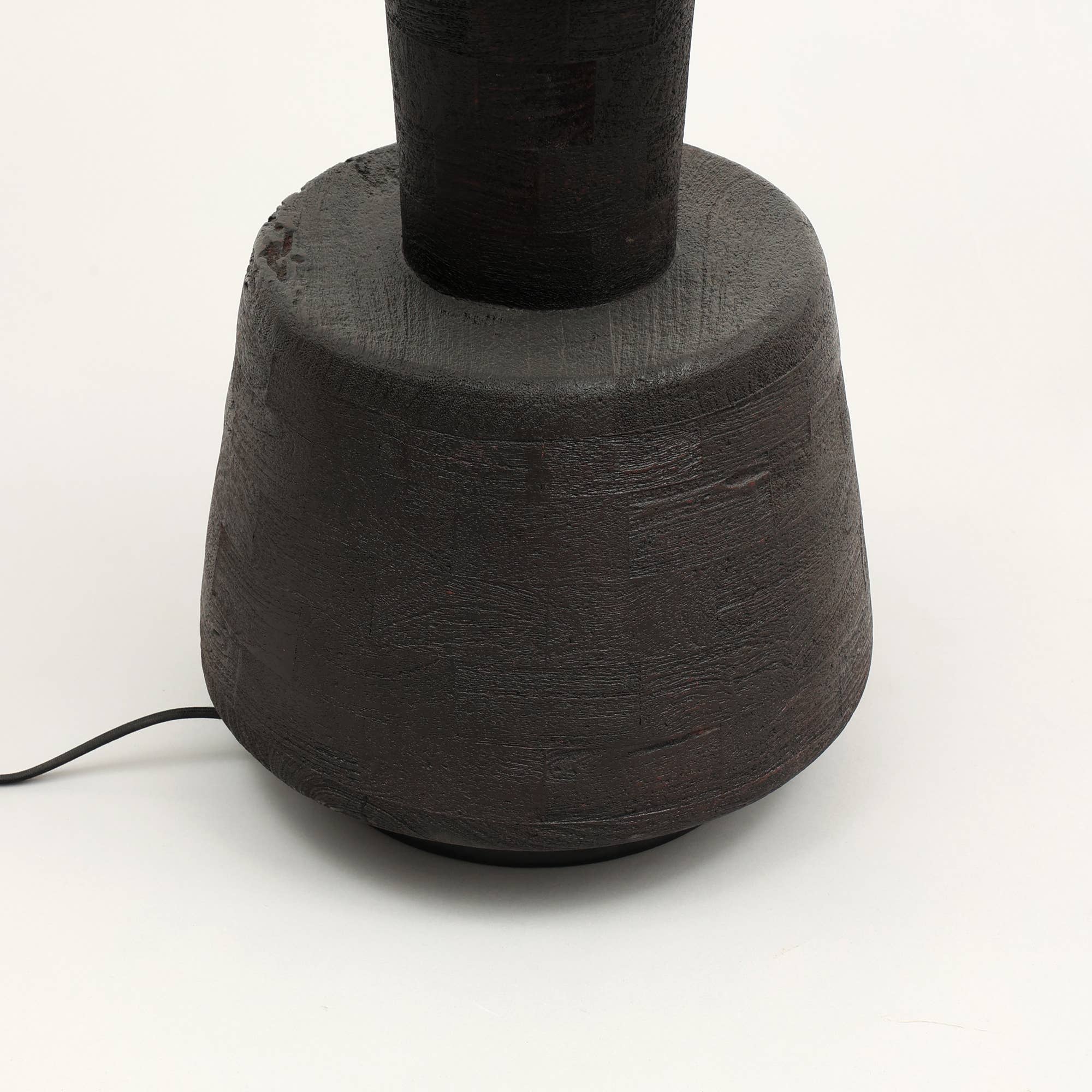 Handmade Artisanal Table Lamp with Wooden Base-16.5X16.5X29" - Decor Addict, LLC