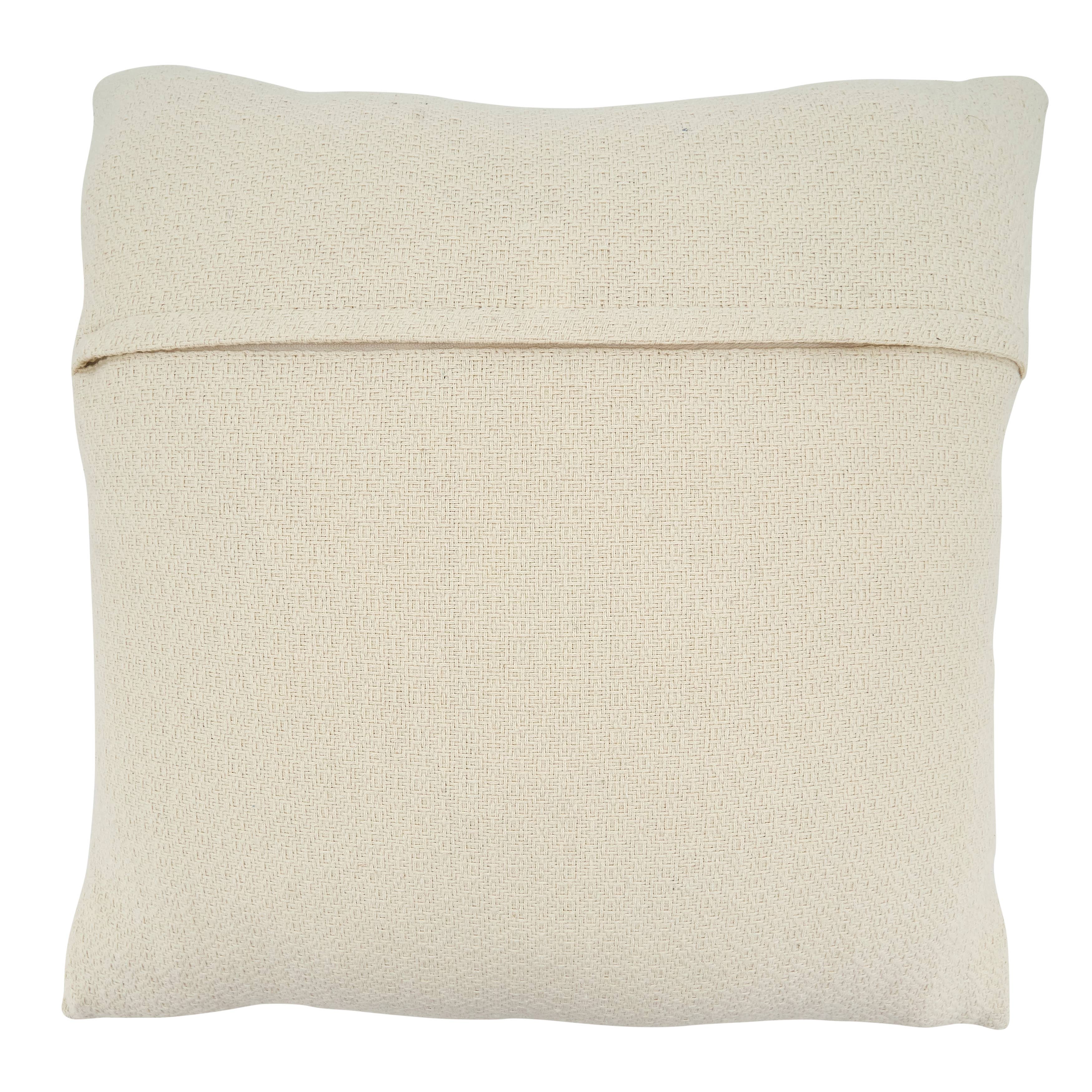 Throw Pillow With Kuba Cloth Design: Black/White / Down Filled / 22" - Decor Addict, LLC