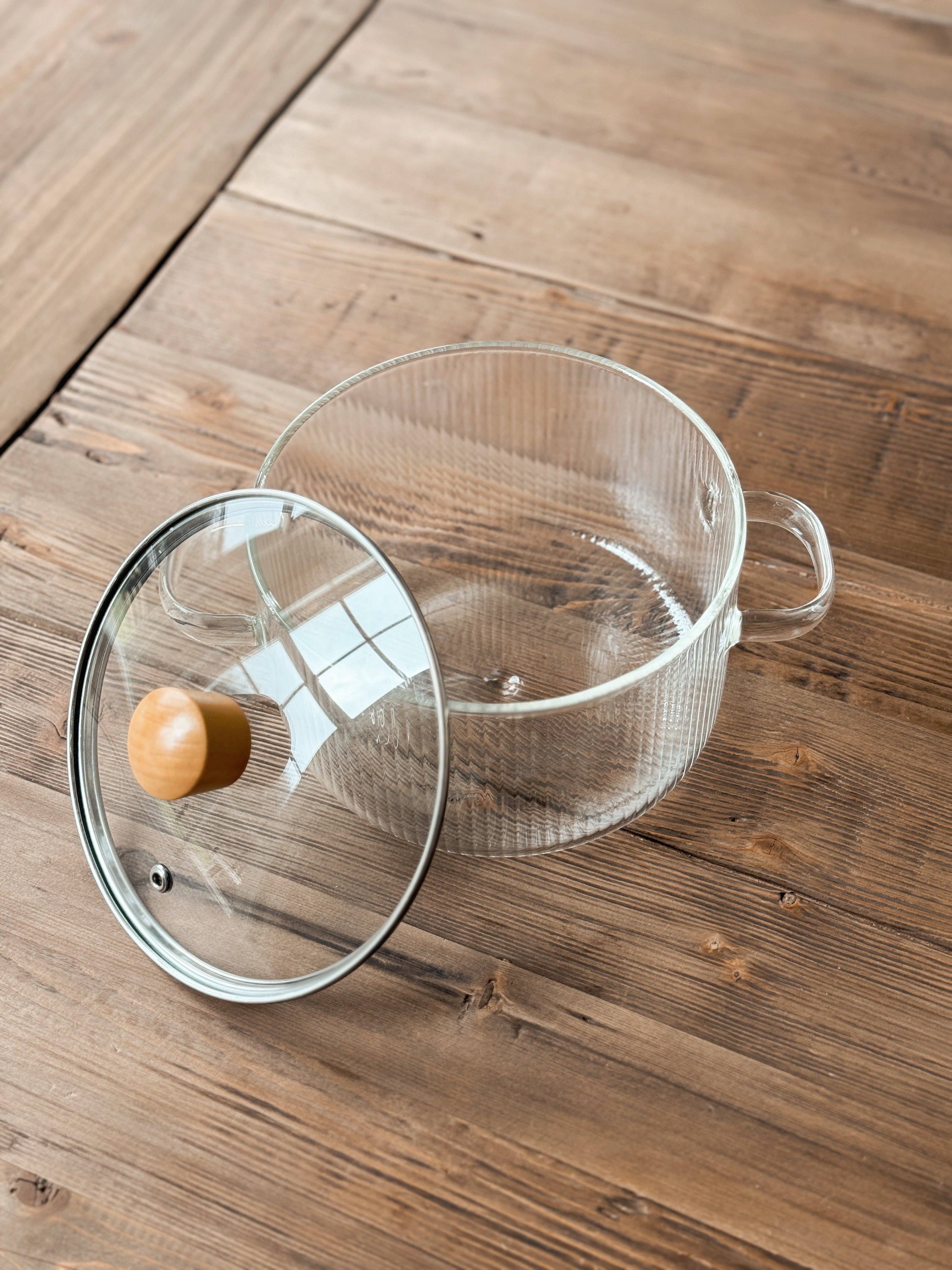 Wood & Glass Simmer Pot | Stovetop Potpourri - Decor Addict, LLC
