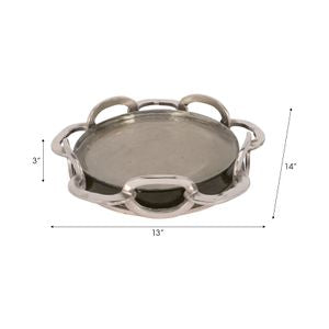 Palmas Silver Link Tray