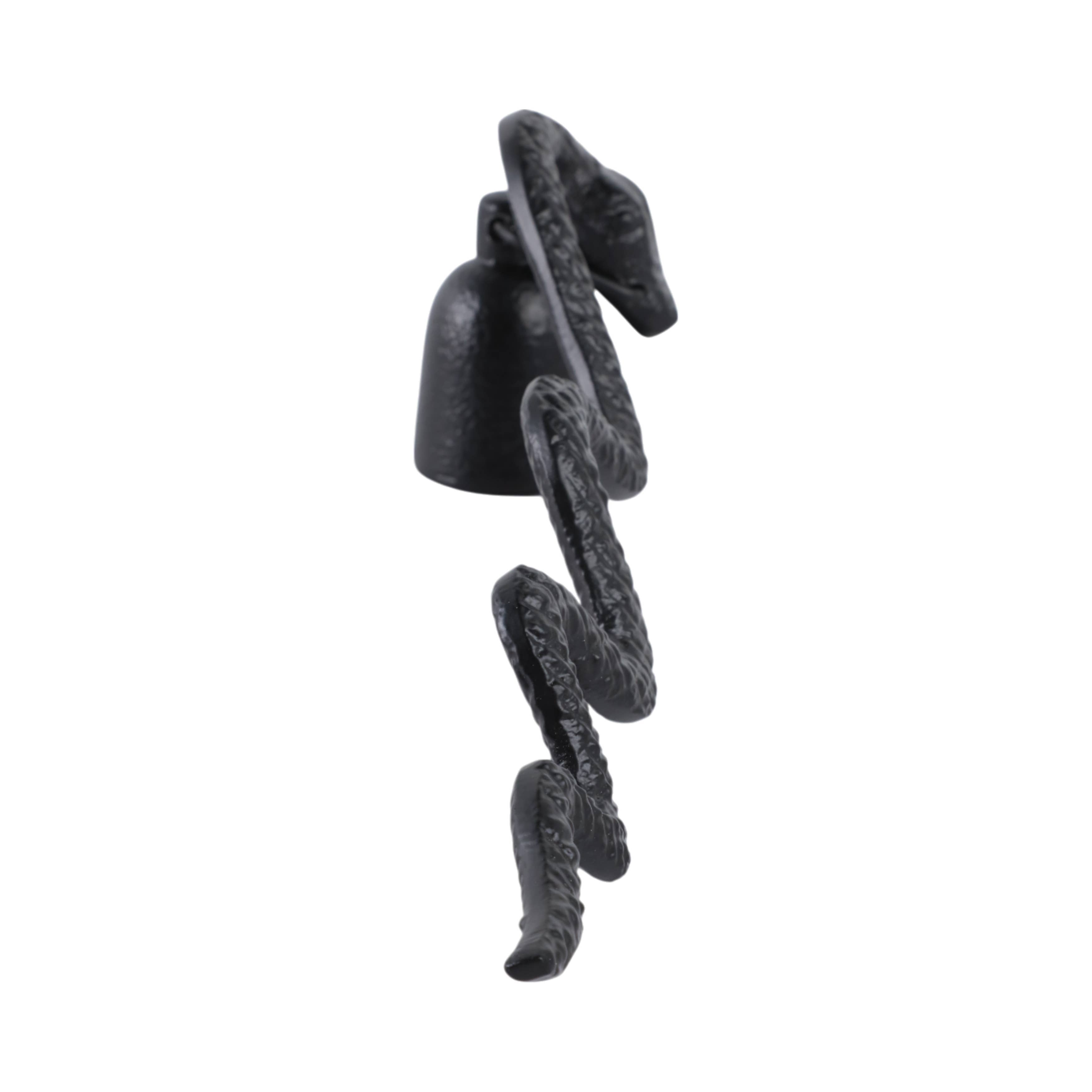 11 in. Black Metal Snake Candle Snuffer - Decor Addict, LLC