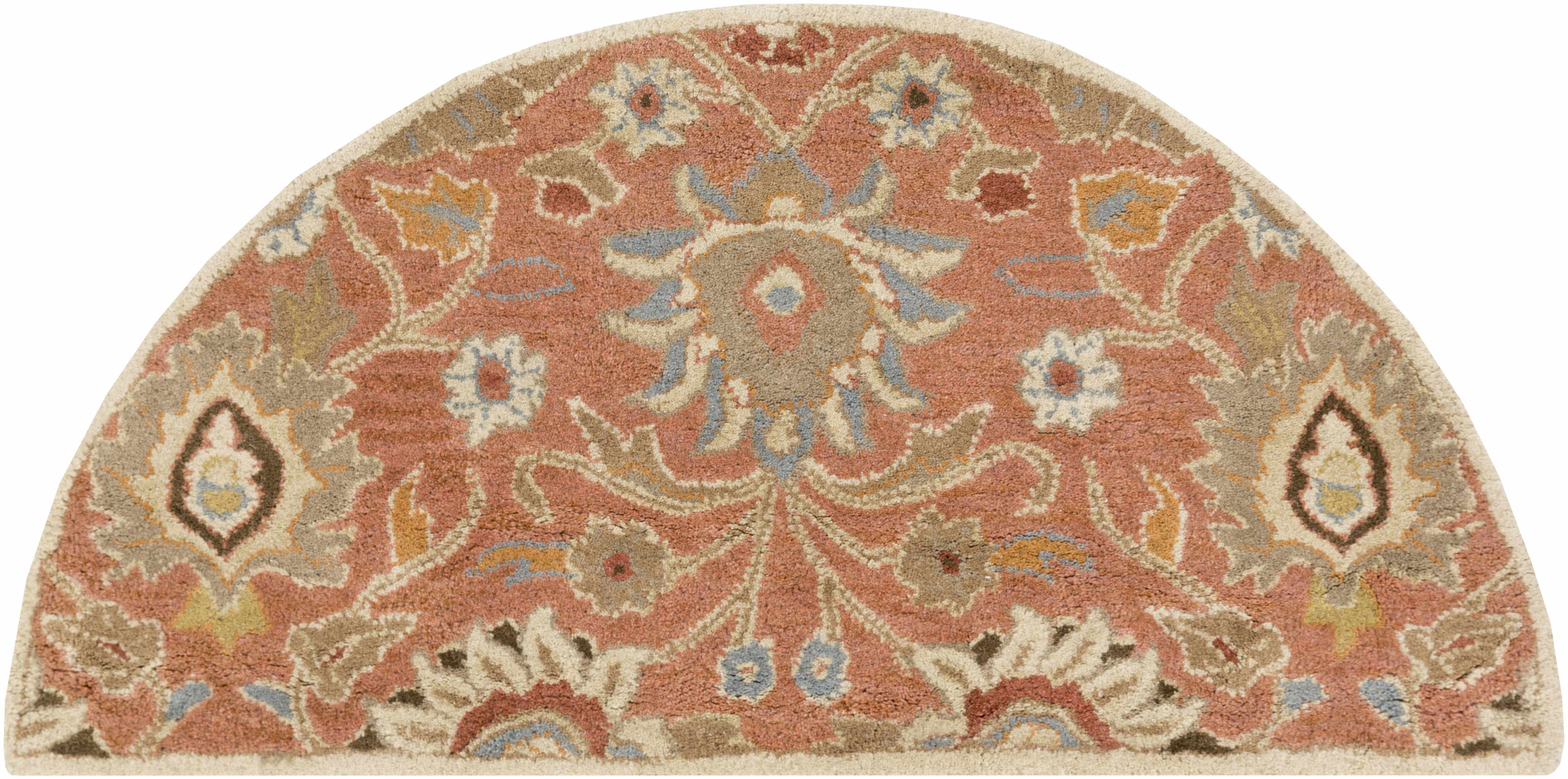 Conesus Burnt Orange 1112 Wool Area Rug - Decor Addict, LLC