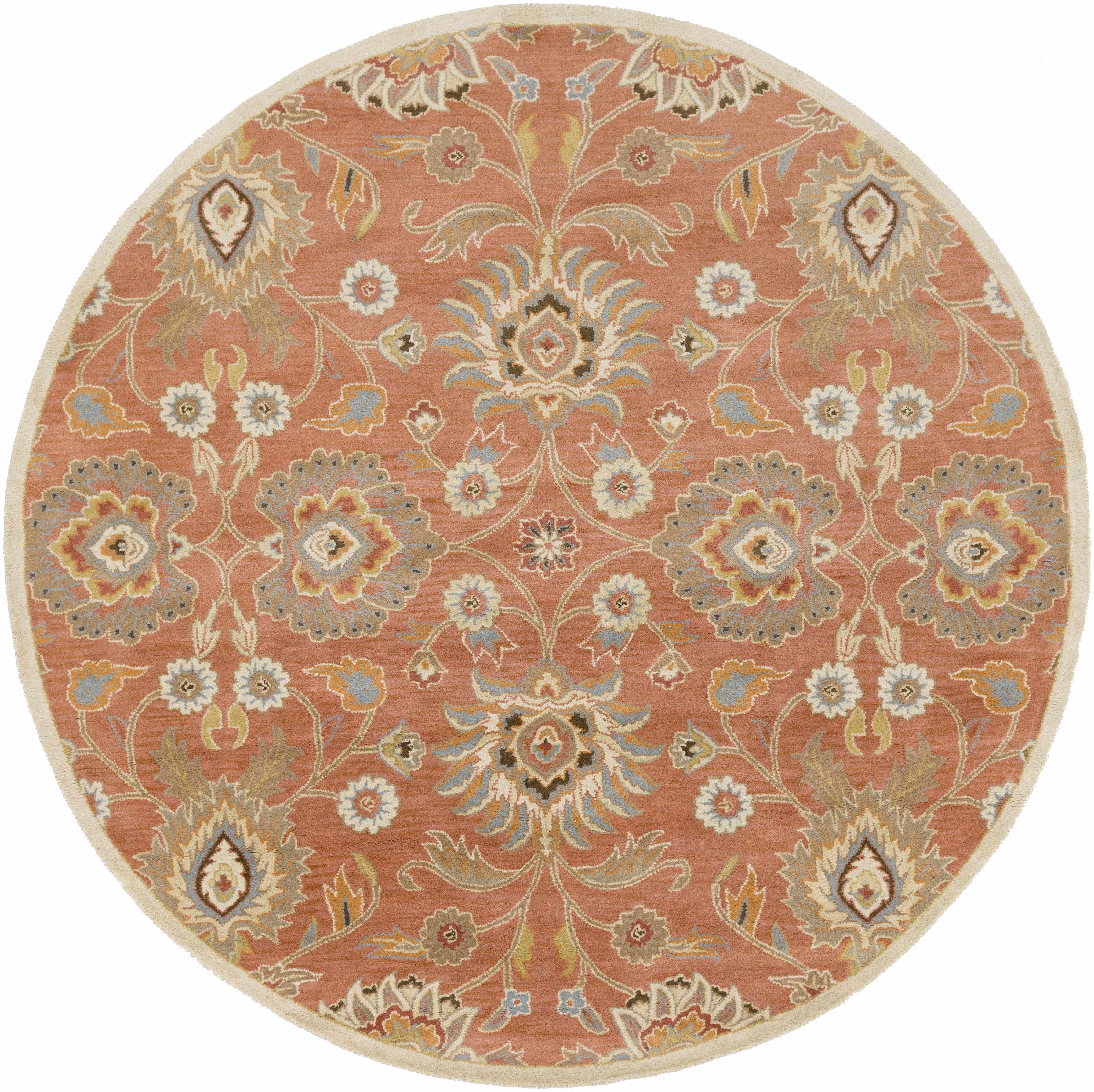 Conesus Burnt Orange 1112 Wool Area Rug - Decor Addict, LLC