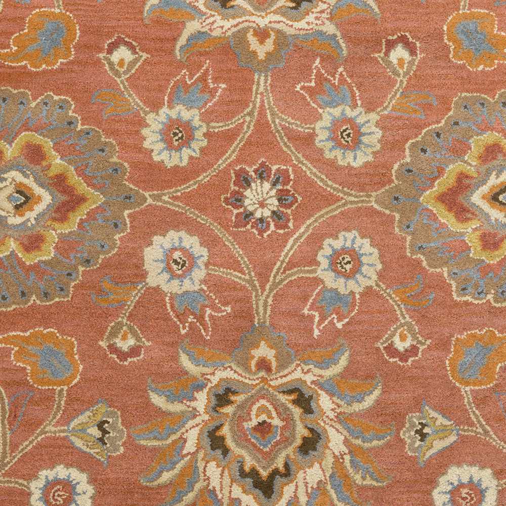 Conesus Burnt Orange 1112 Wool Area Rug - Decor Addict, LLC