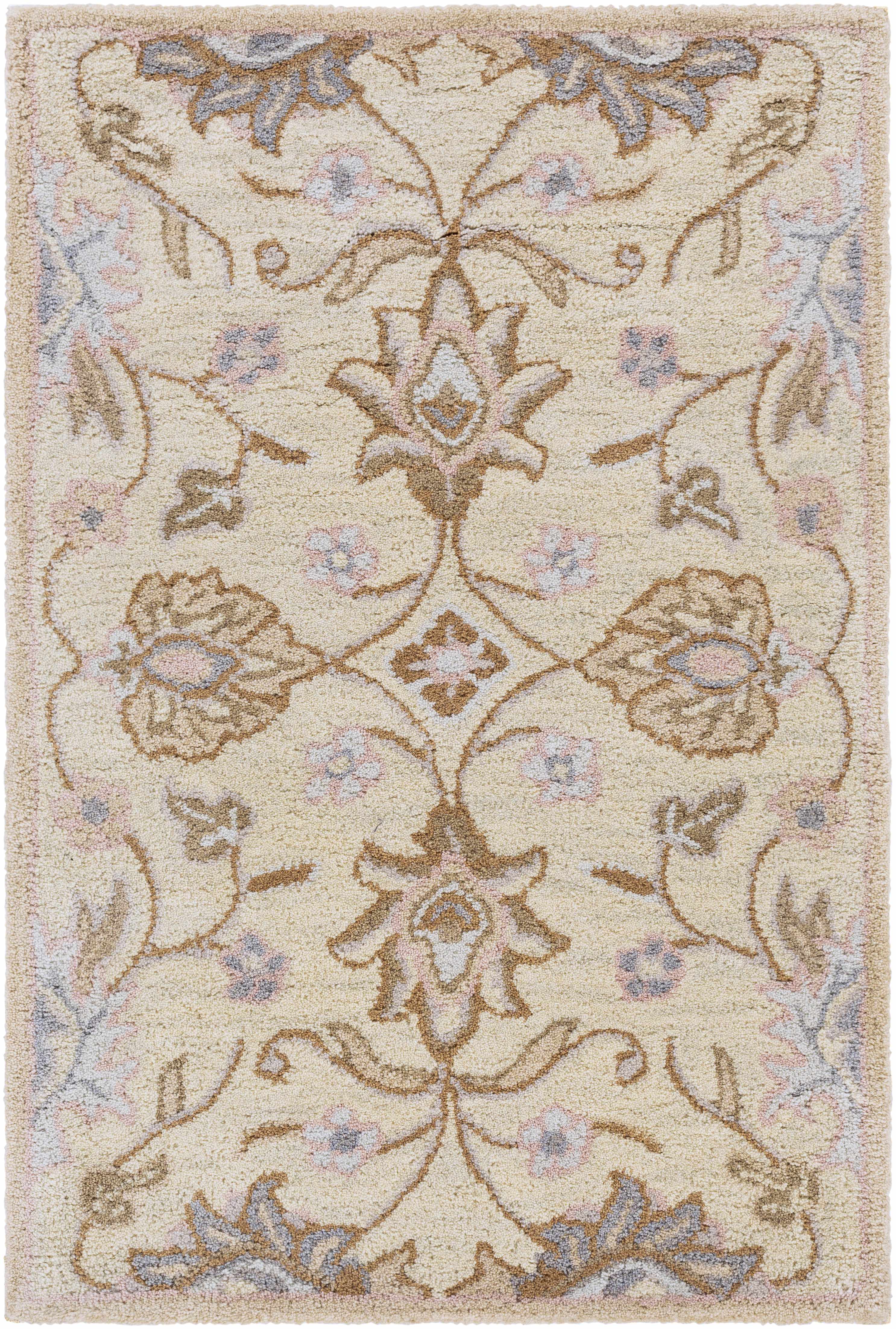 Conesus Hand Tufted Ivory 1109 Wool Rug - Decor Addict, LLC