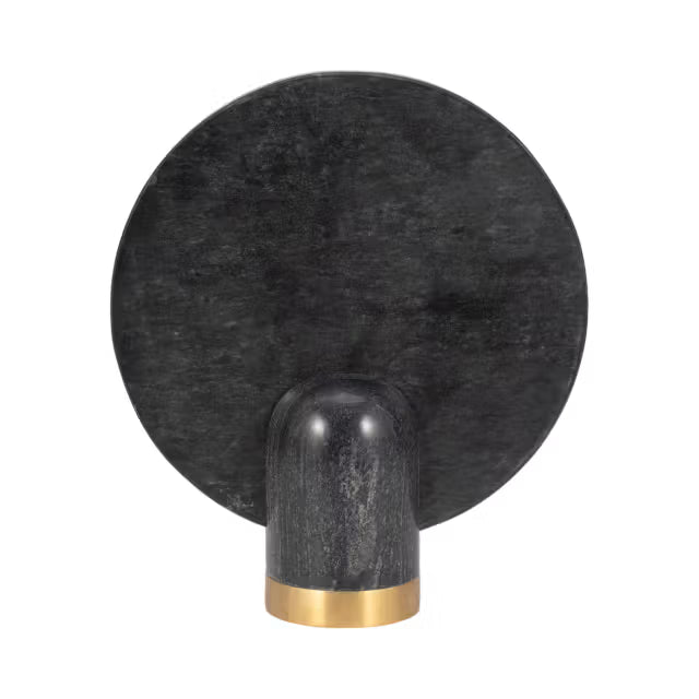 14" Canidy Black Marble Statuary - Decor Addict, LLC